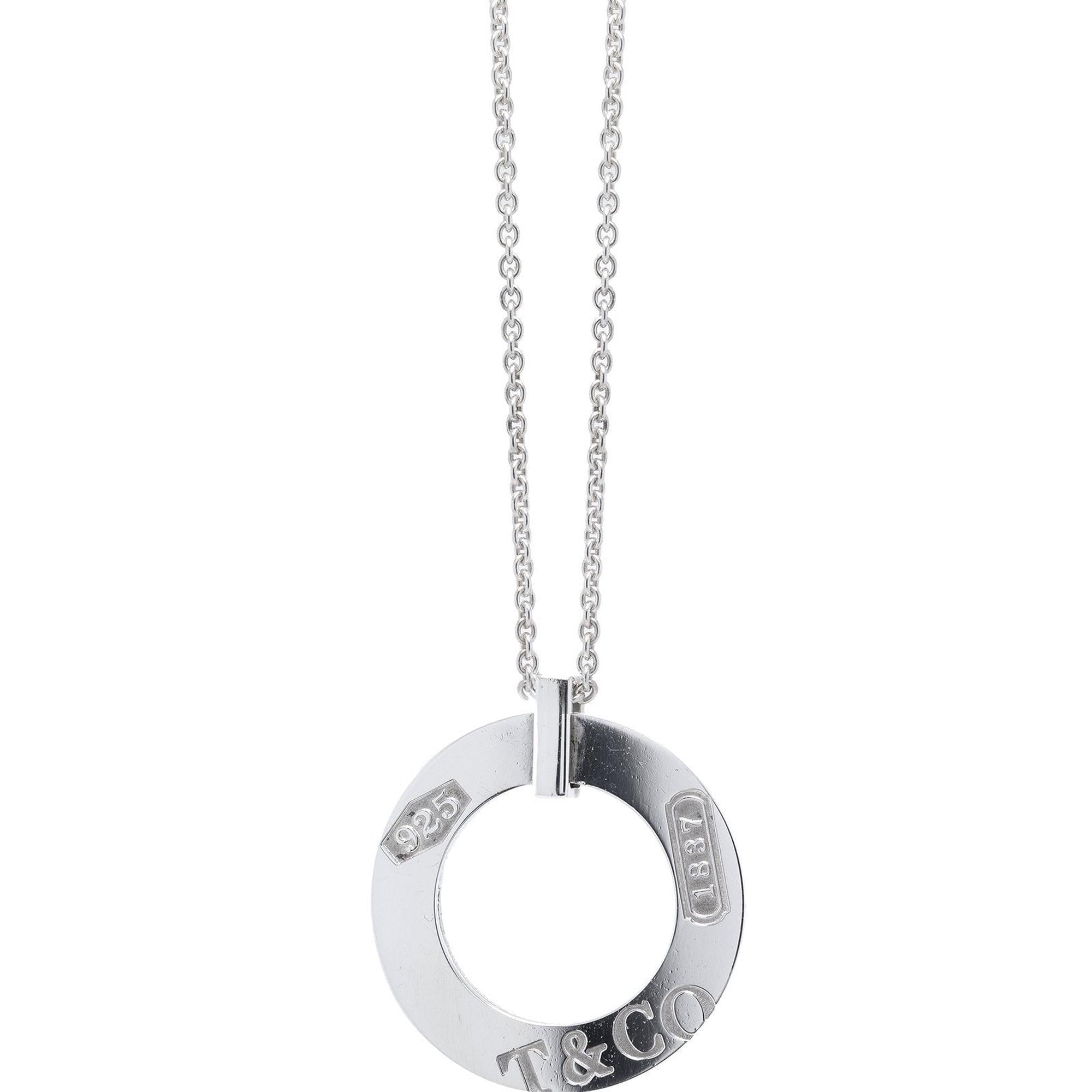 Tiffany & Co. 1837 Circle Pendant Necklace
