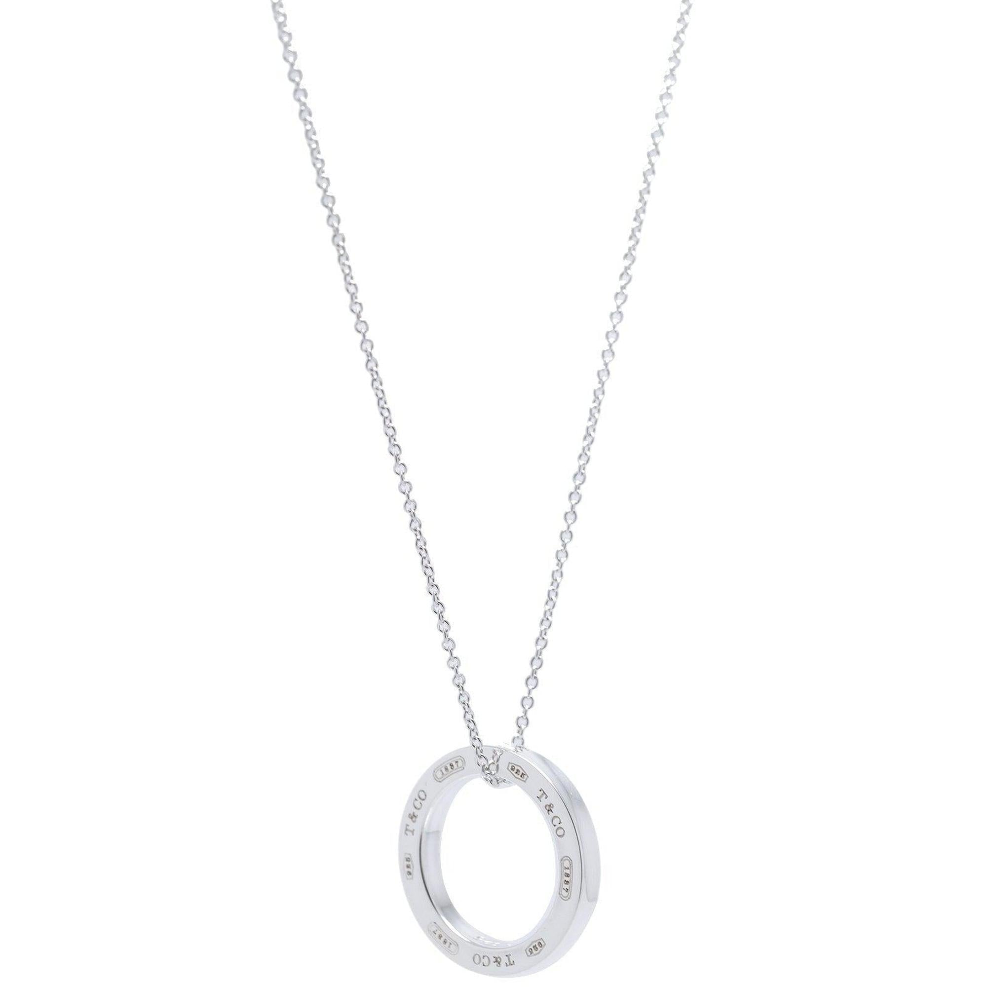 Tiffany & Co. 1837 Circle Pendant Necklace