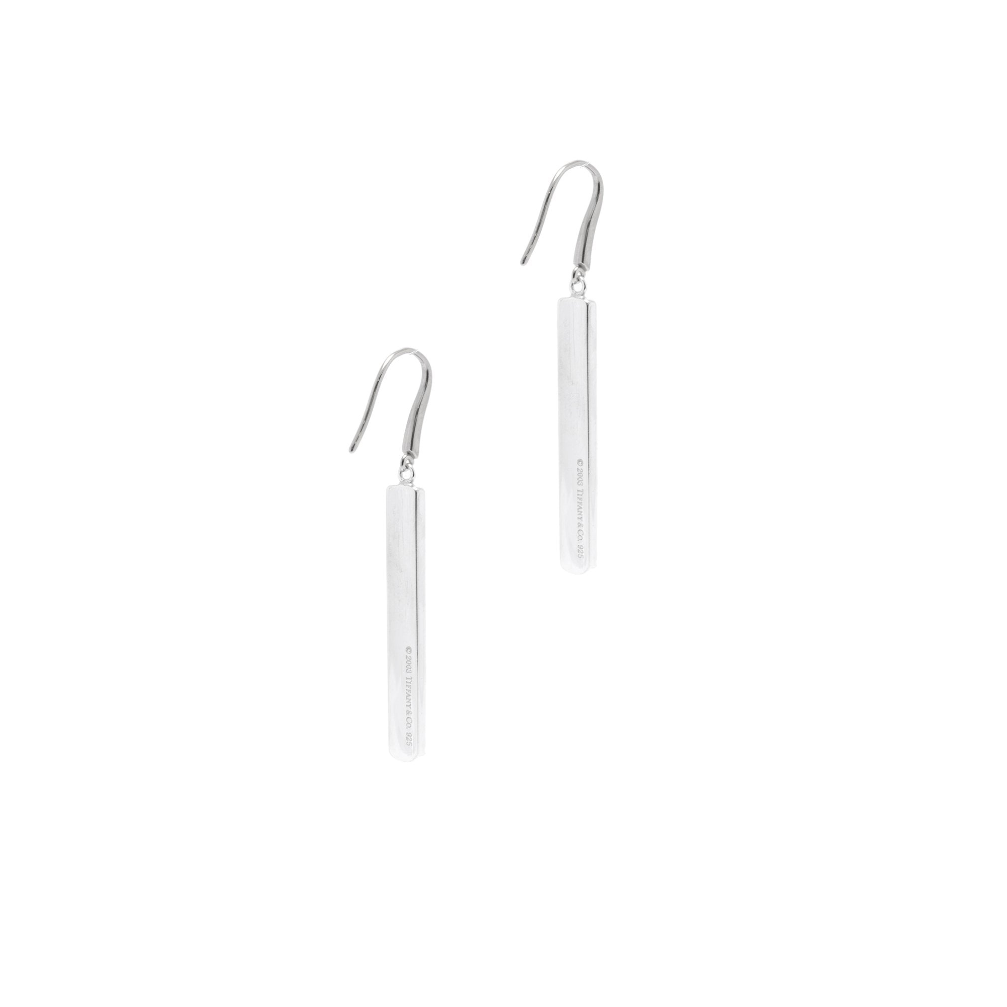 Tiffany & Co. 1837 Drop Bar Earrings