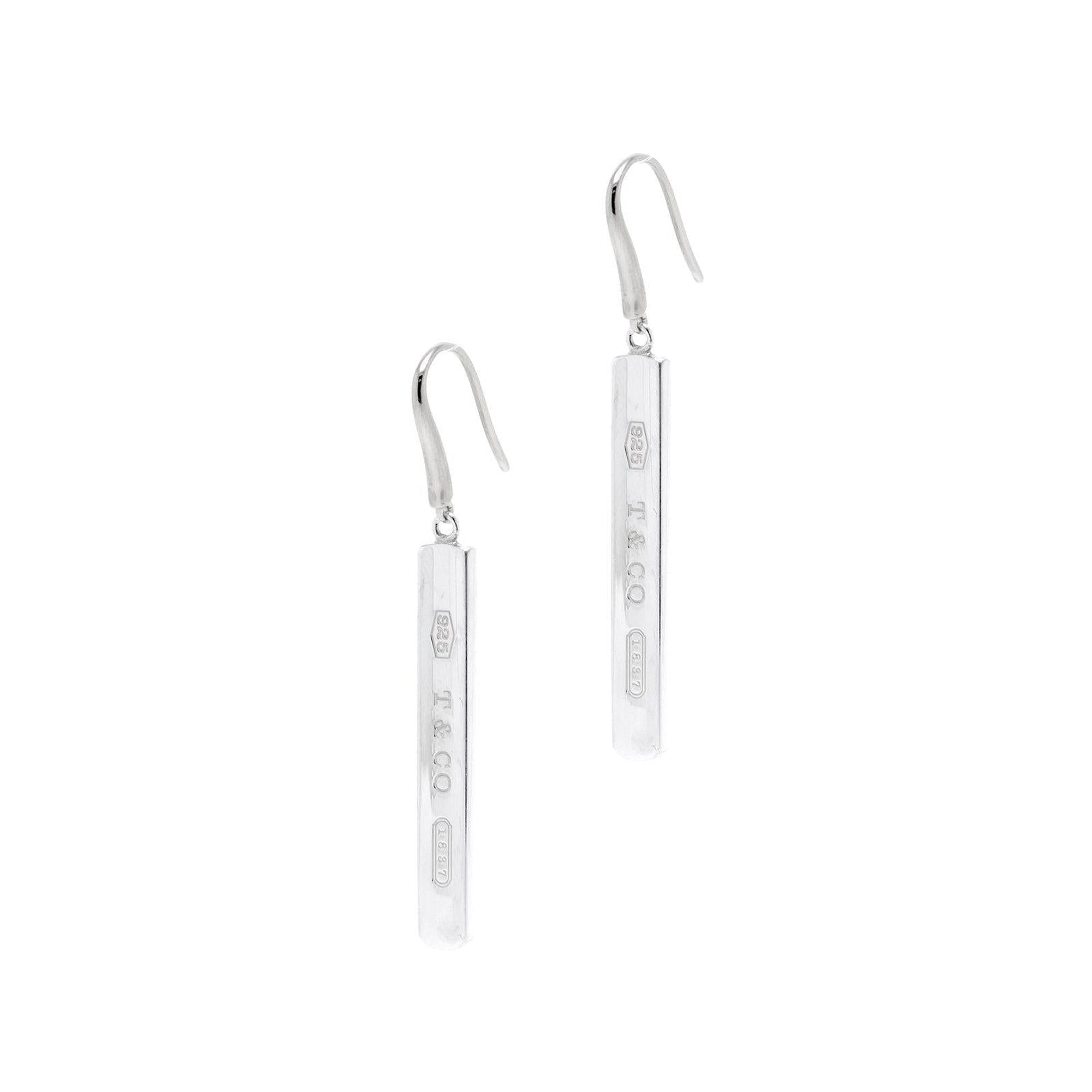 Tiffany & Co. 1837 Drop Bar Earrings