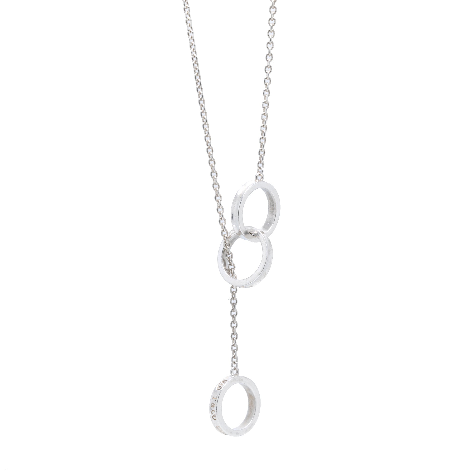Tiffany & Co. 1837 Interlocking Circles Lariat Necklace