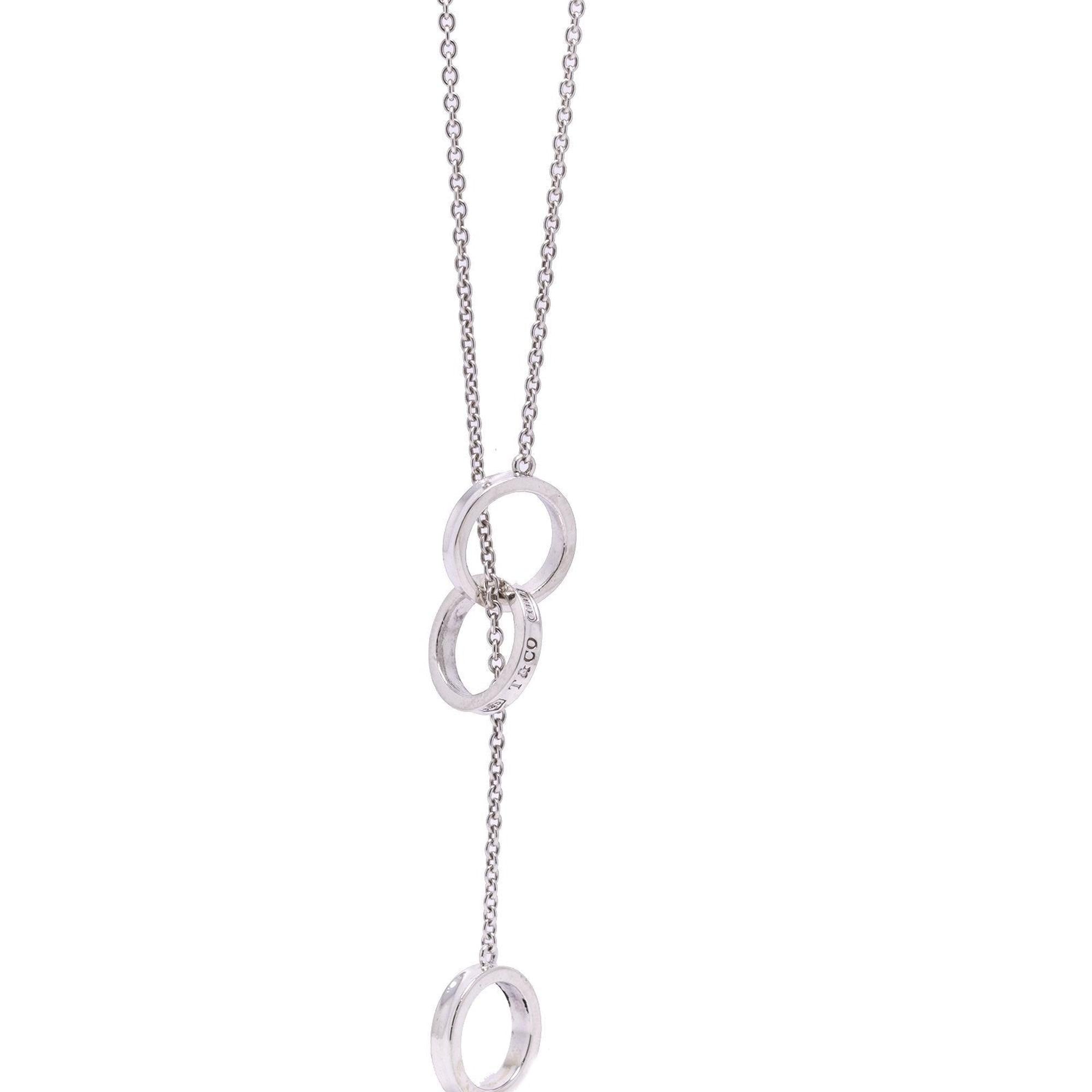 Tiffany & Co. 1837 Interlocking Circles Lariat Necklace
