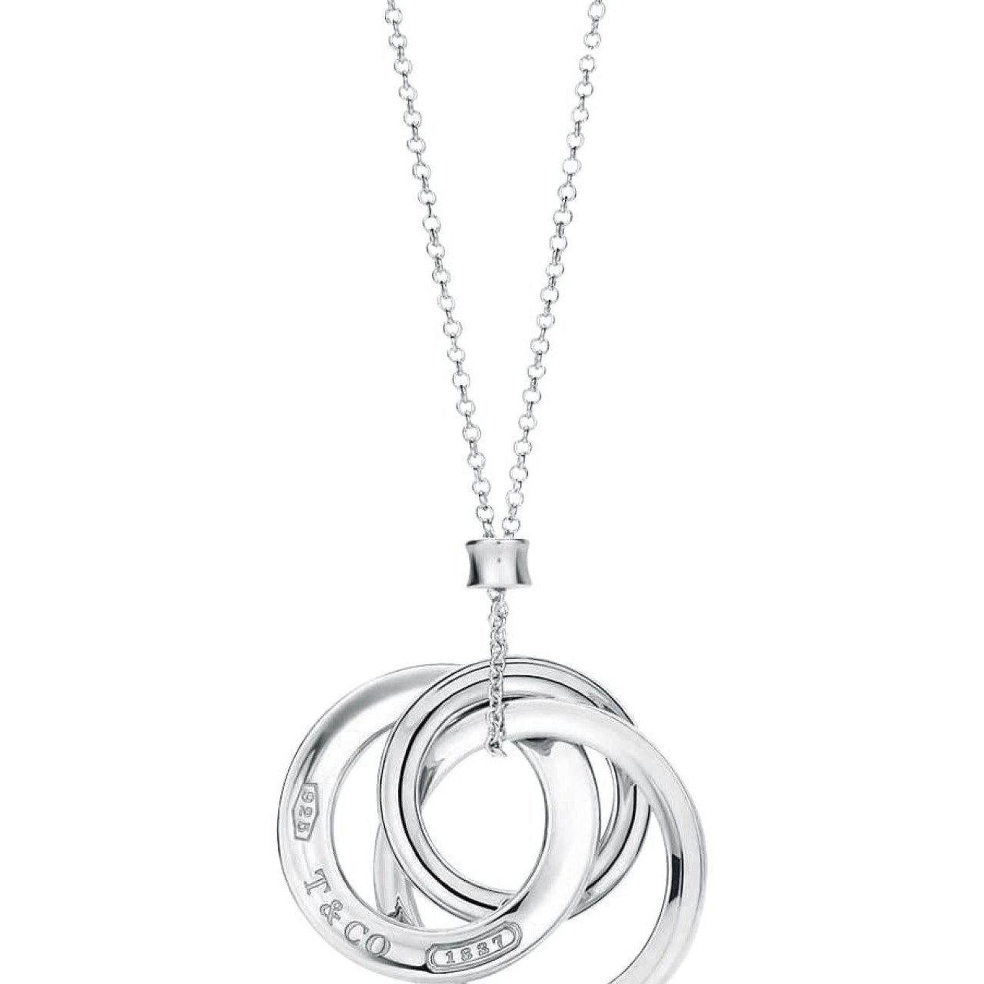Tiffany & Co. 1837 Interlocking Circles Pendant Necklace in Sterling Silver