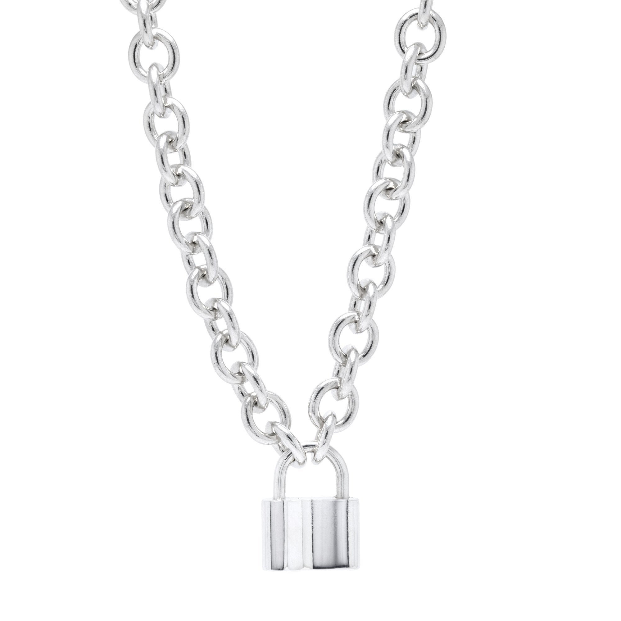 Tiffany & Co. 1837 Lock Charm Necklace