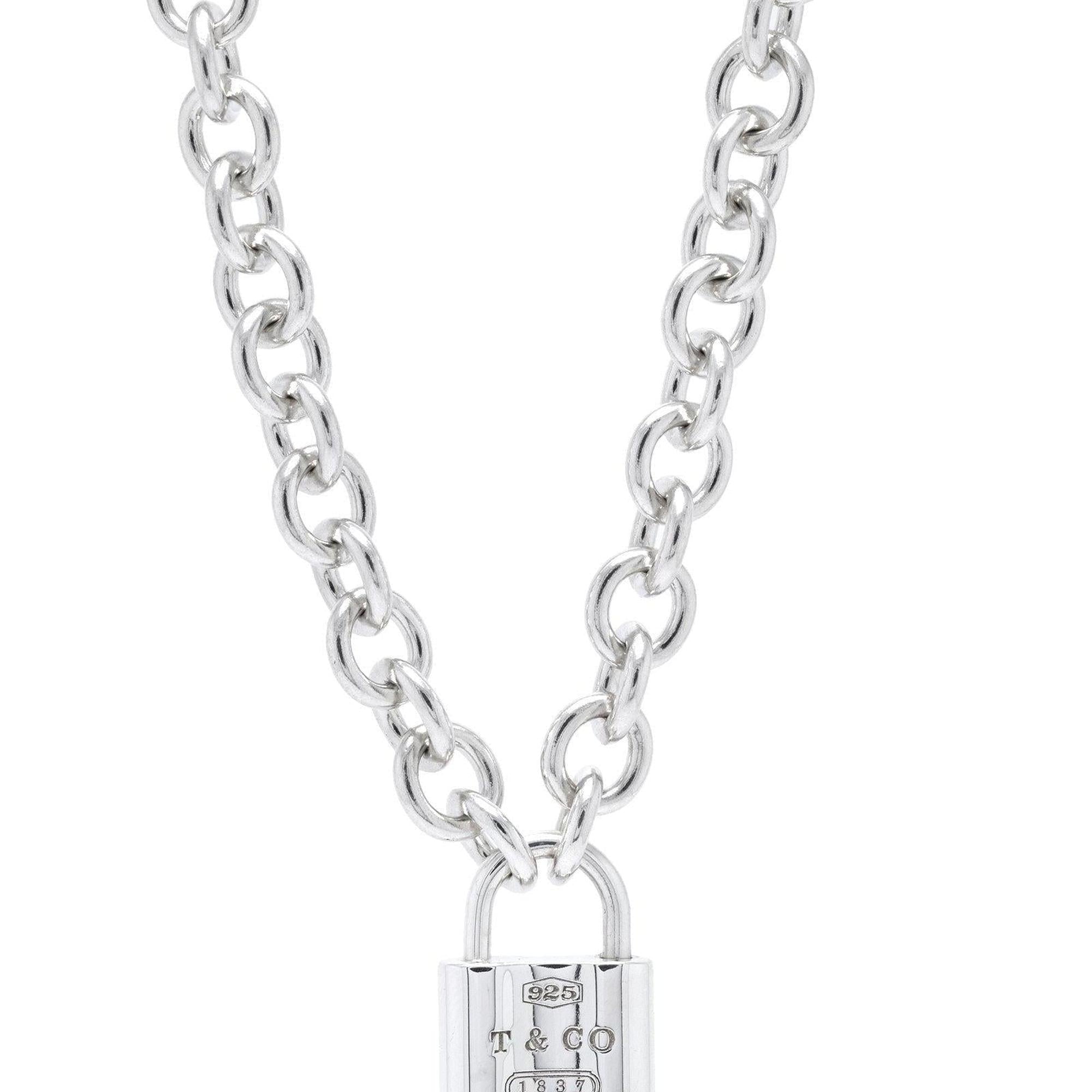 Tiffany & Co. 1837 Lock Charm Necklace