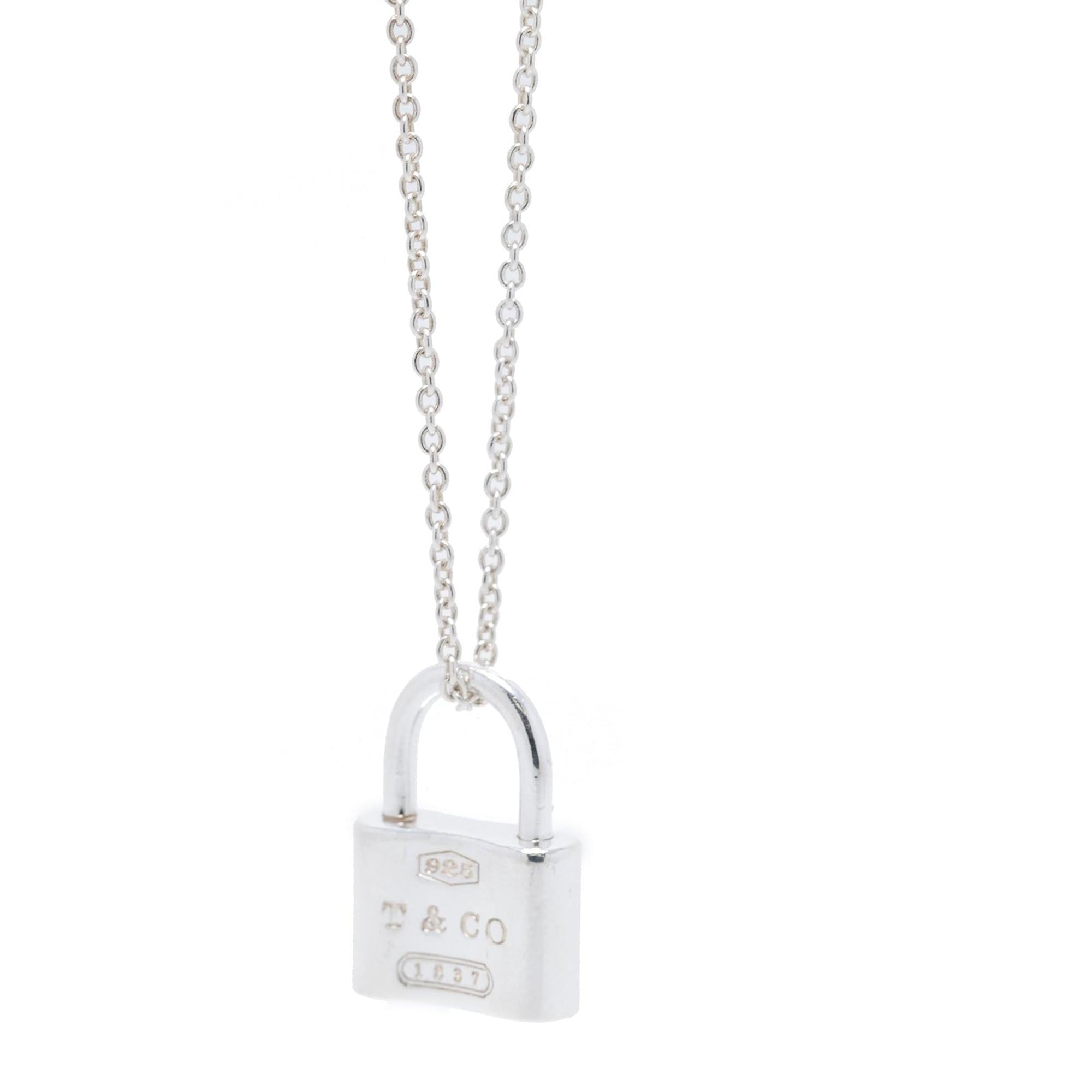 Tiffany & Co. 1837 Lock Pendant Necklace