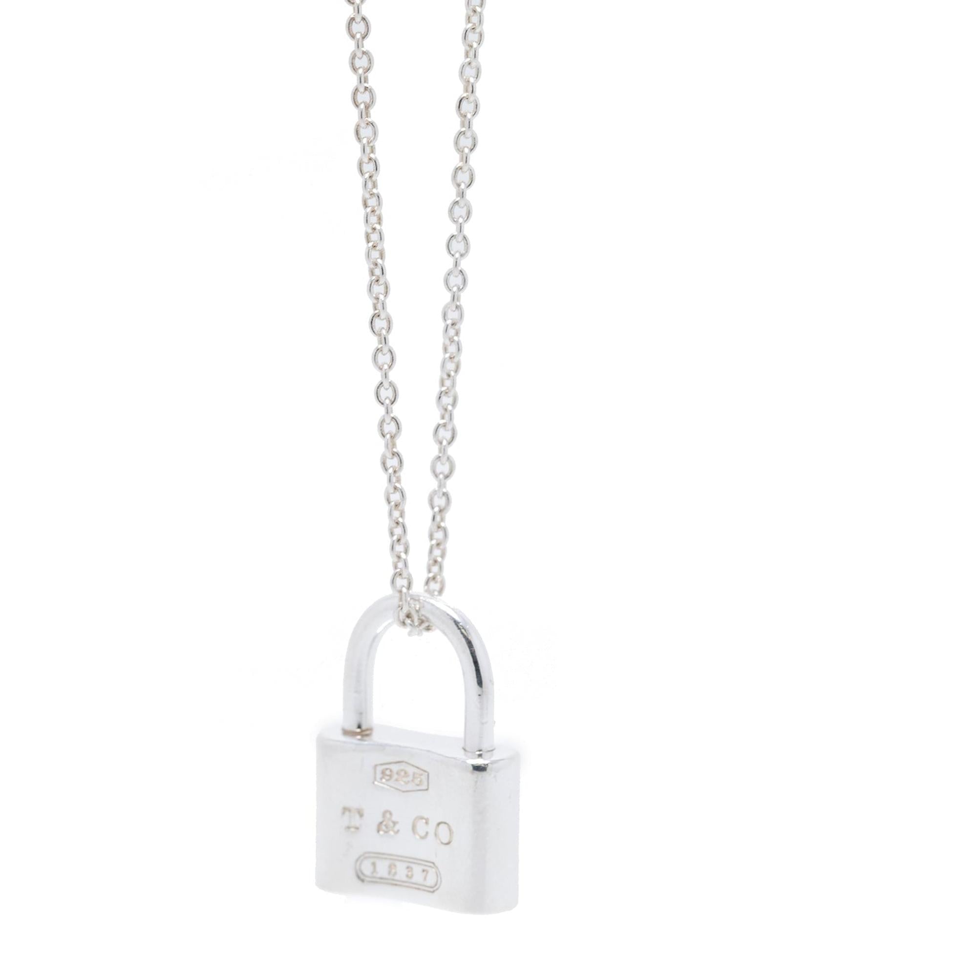 Tiffany & Co. 1837 Lock Pendant Necklace