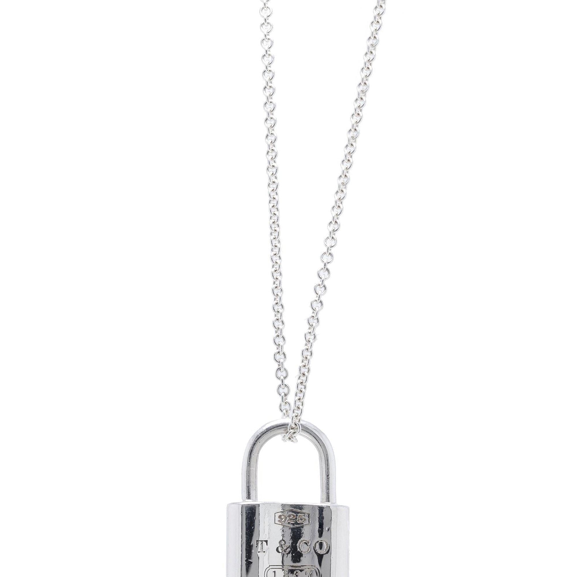 Tiffany & Co. 1837 Lock Pendant Necklace