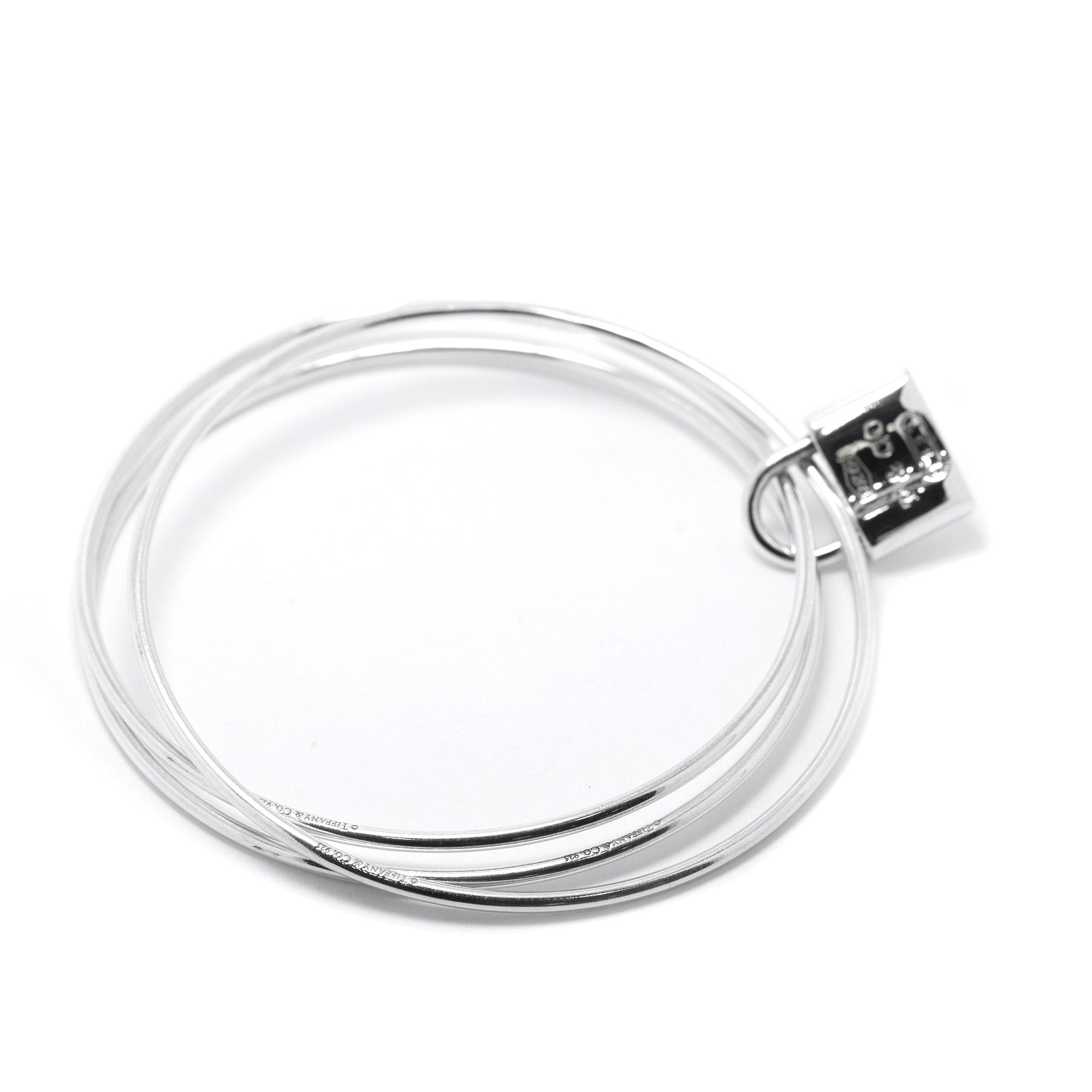 Tiffany & Co. 1837 Lock Triple Bangle Bracelet