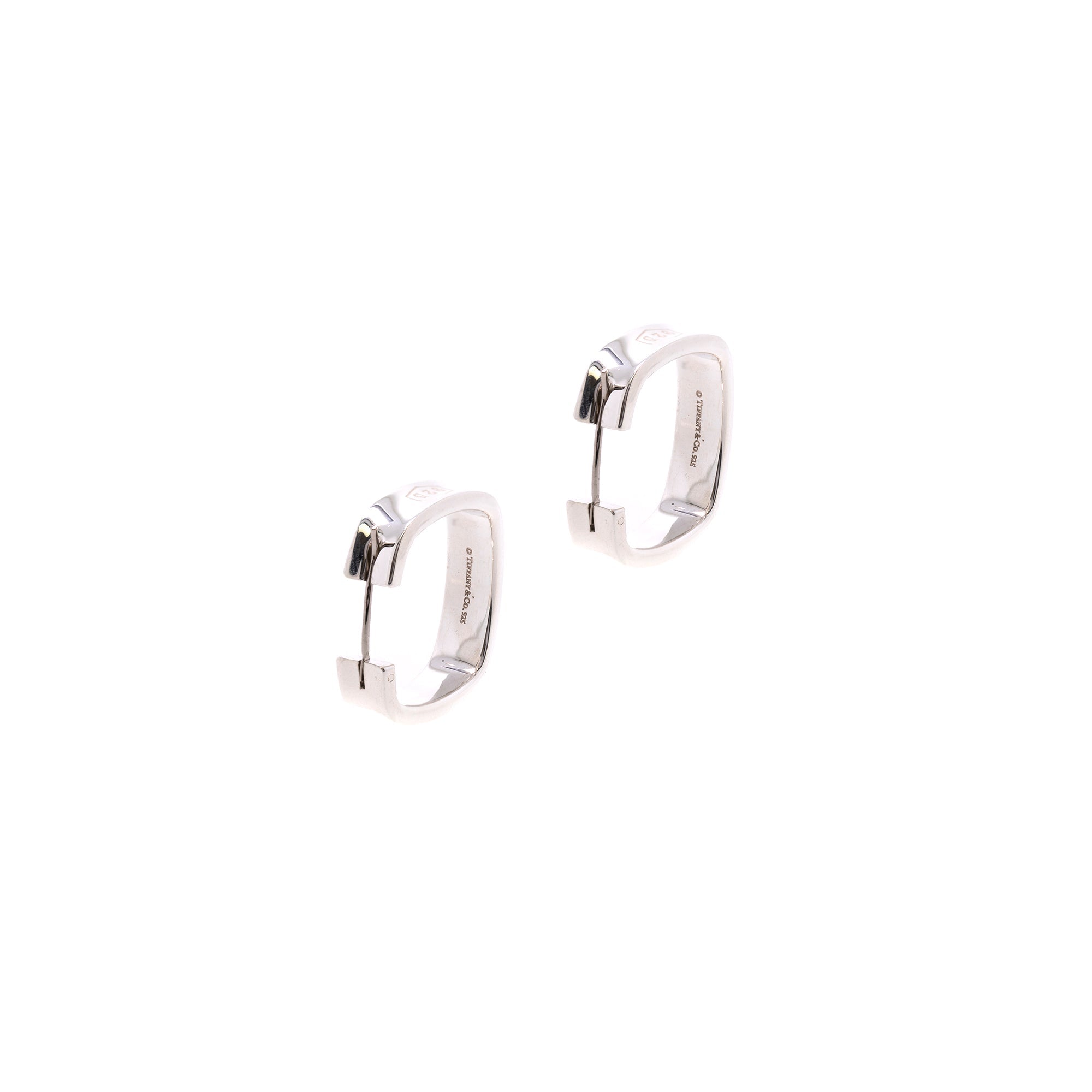 Tiffany & Co. 1837 Medium Square Hoop Earrings