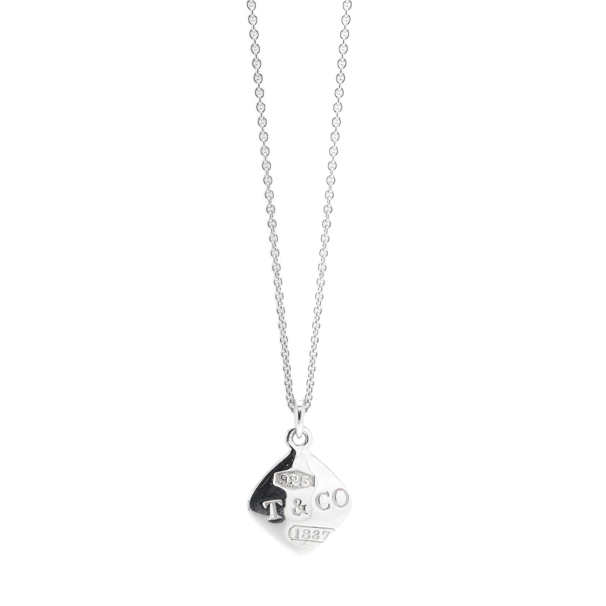 Tiffany & Co. 1837 Square Pendant Necklace