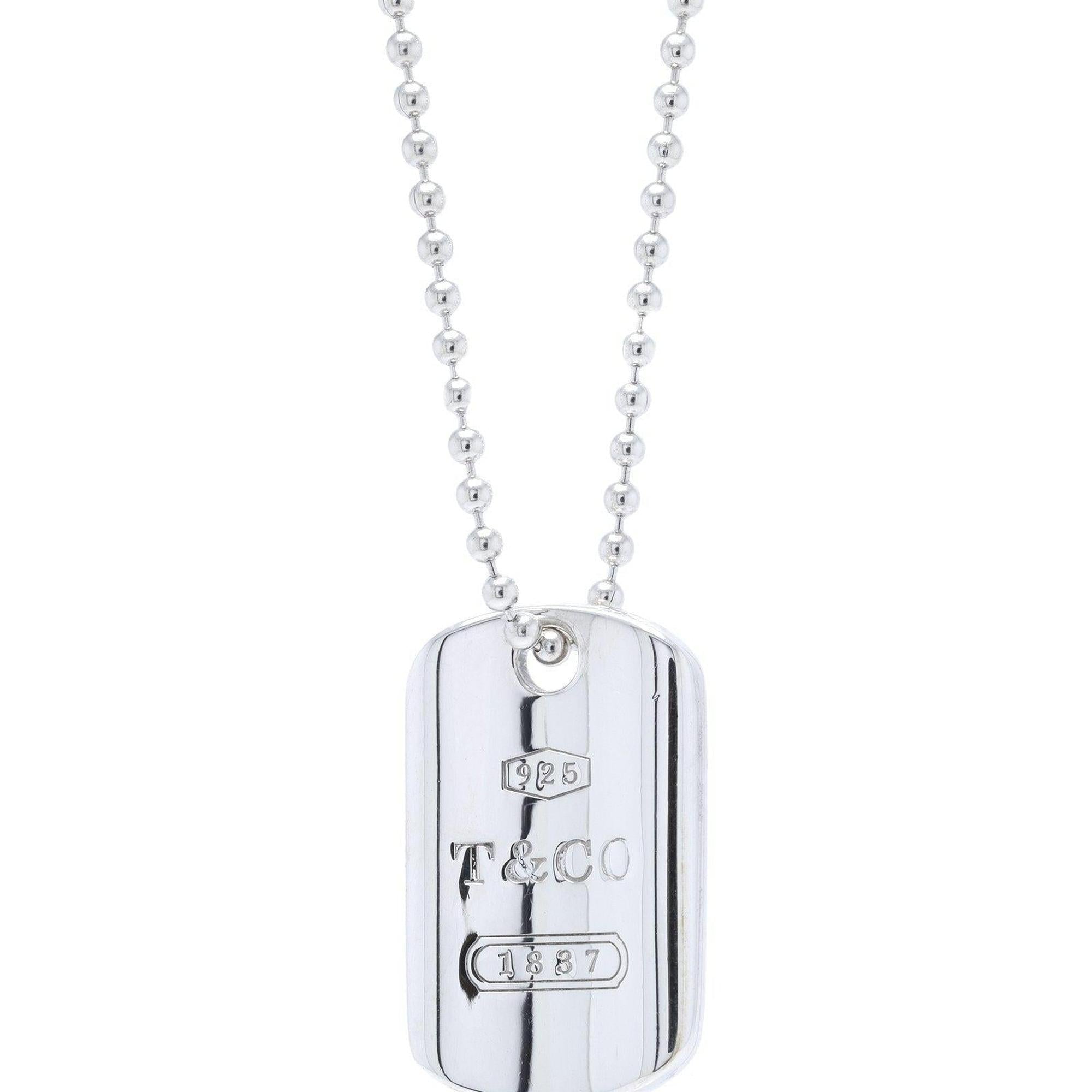 Tiffany & Co. 1837 Tag Pendant Necklace