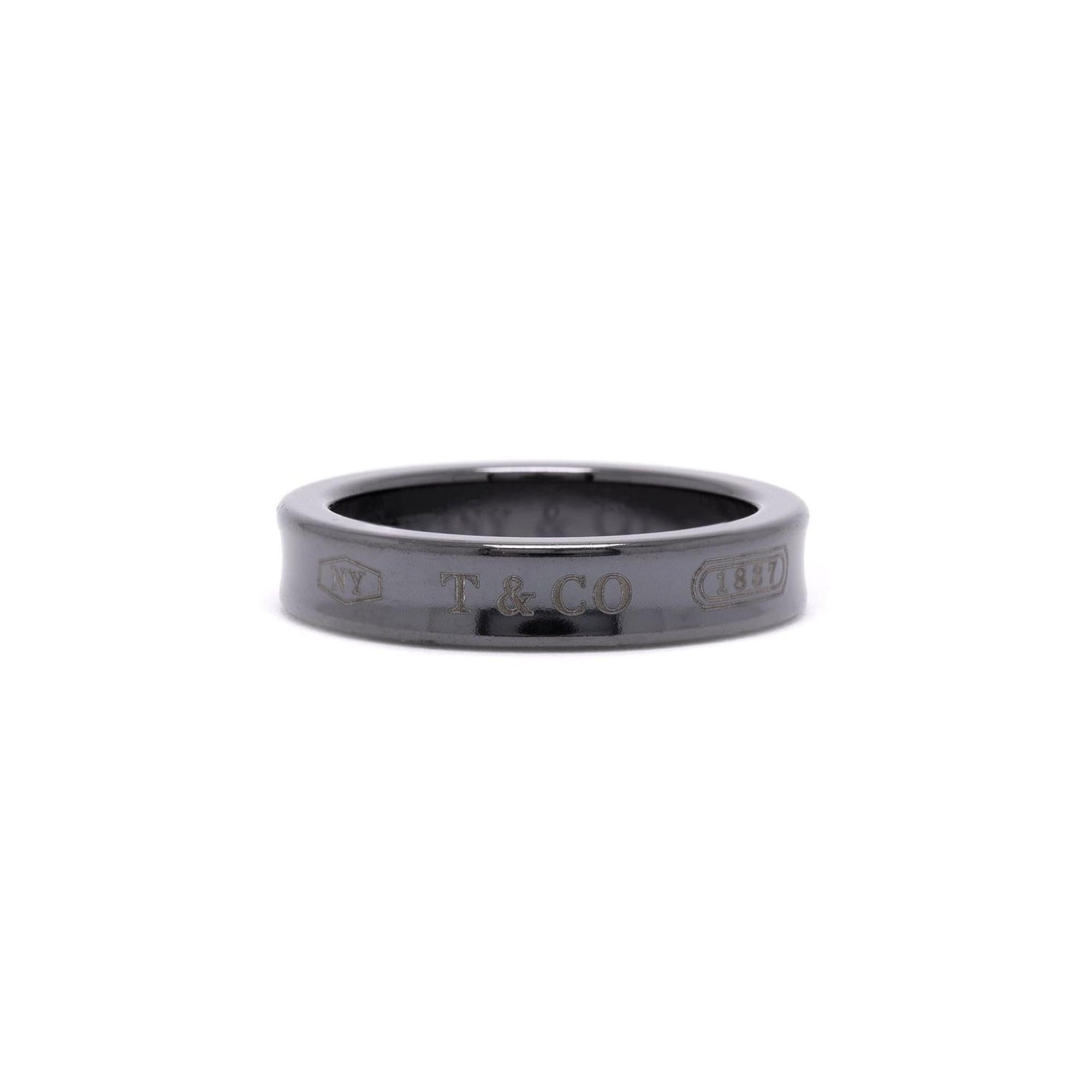 Tiffany & Co. 1837 Titanium Narrow Ring