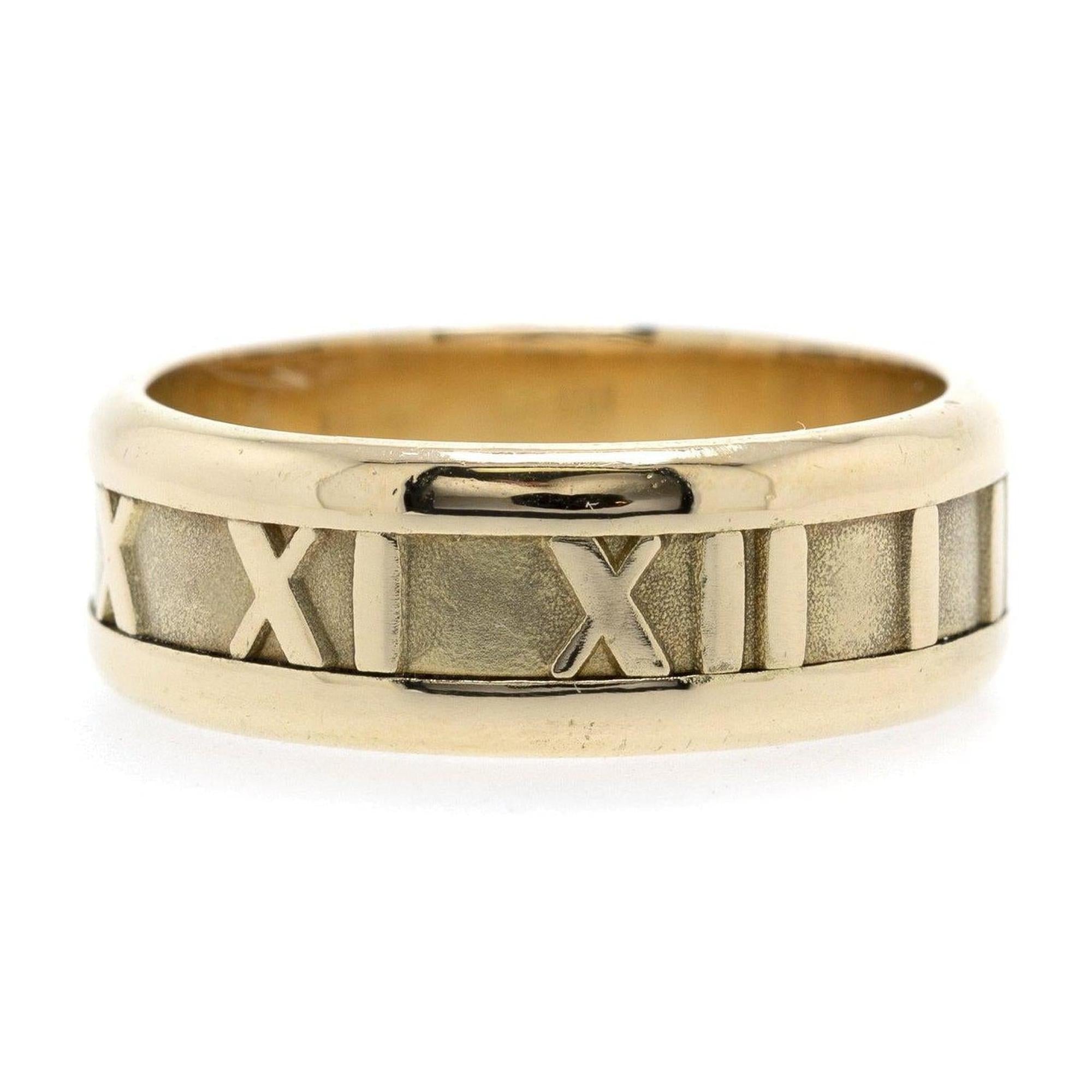 Tiffany & Co. 18K Gold Atlas Band Ring