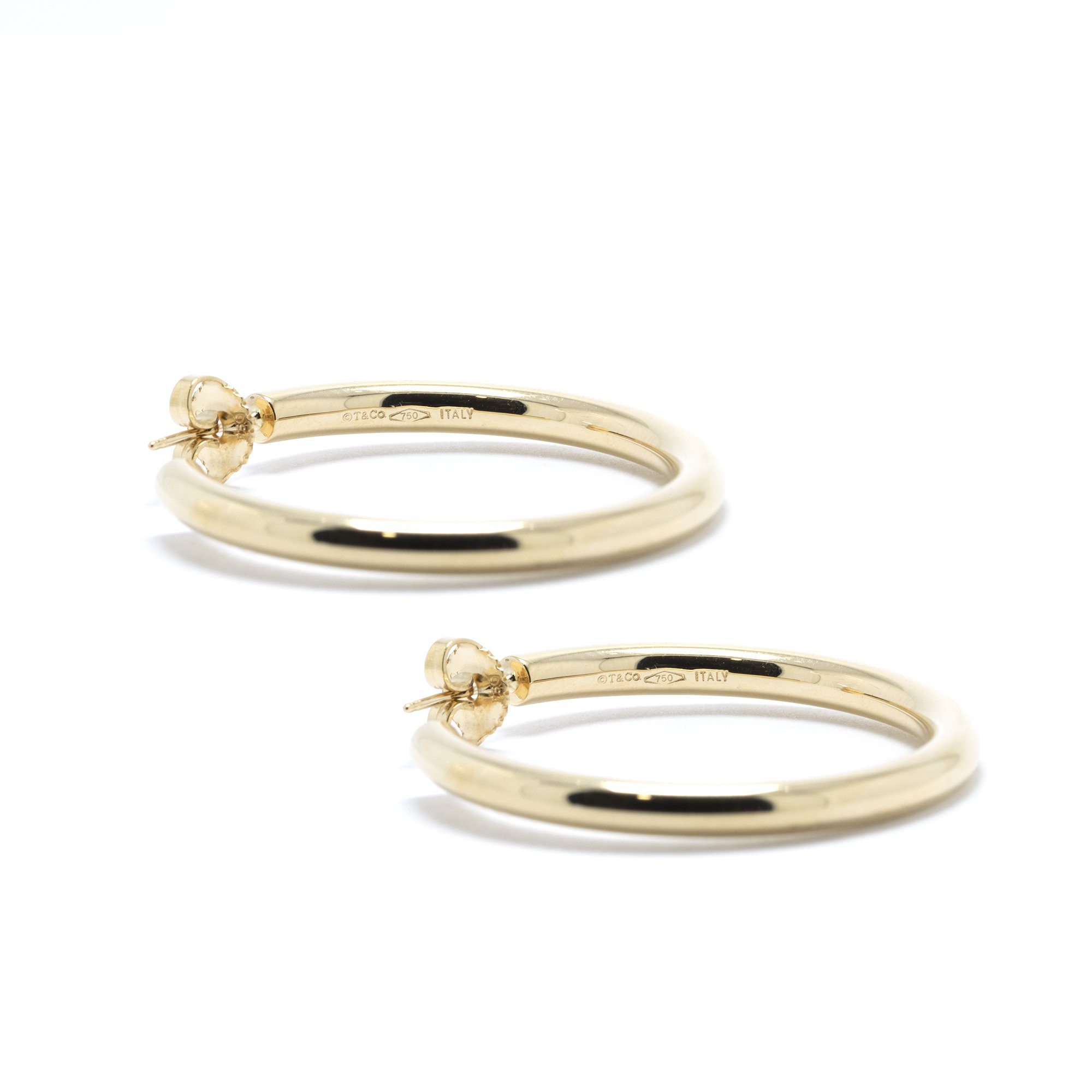 Tiffany & Co. 18k Gold Hoop Earrings
