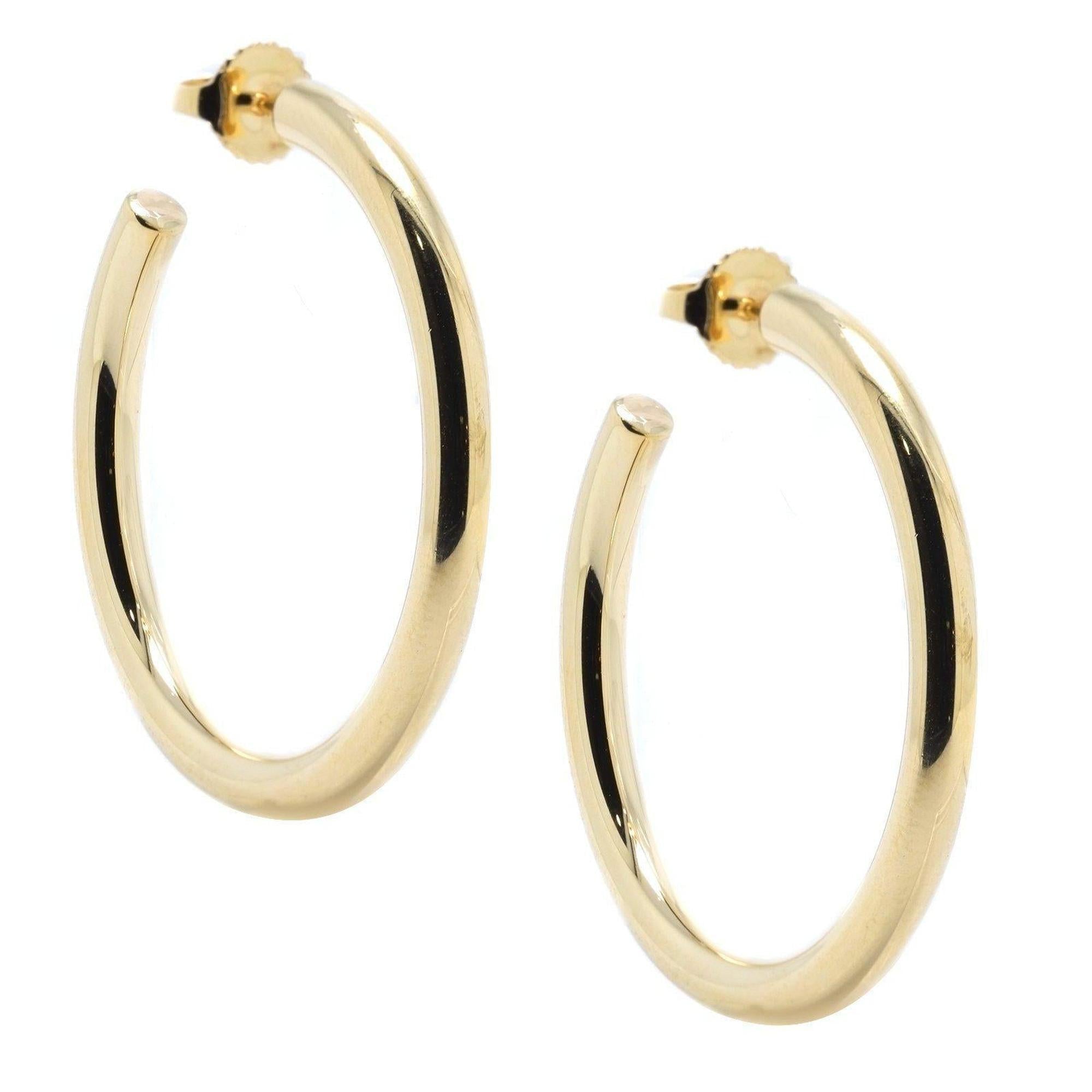 Tiffany & Co. 18k Gold Hoop Earrings