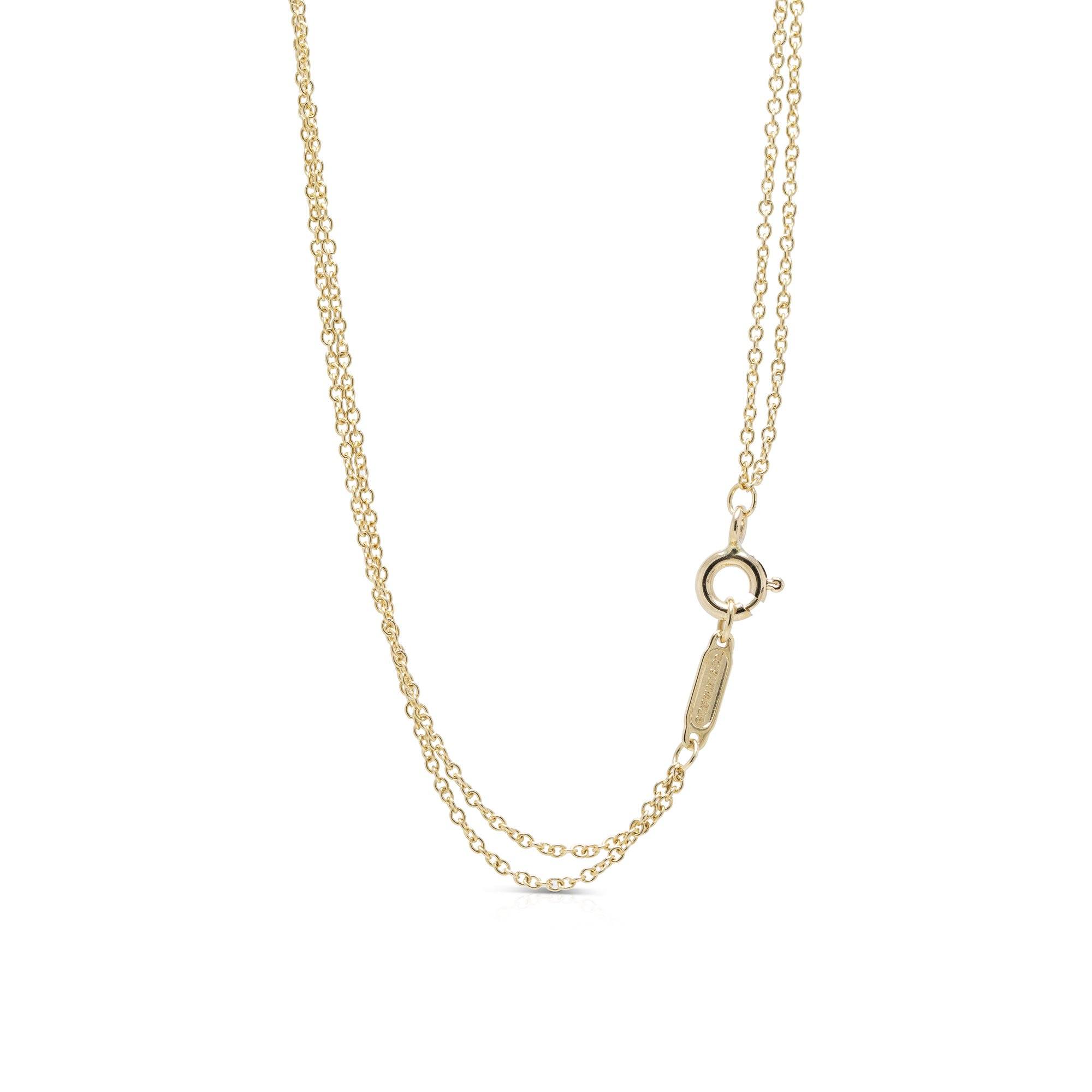 Tiffany & Co. 18k Gold Infinity Pendant Necklace