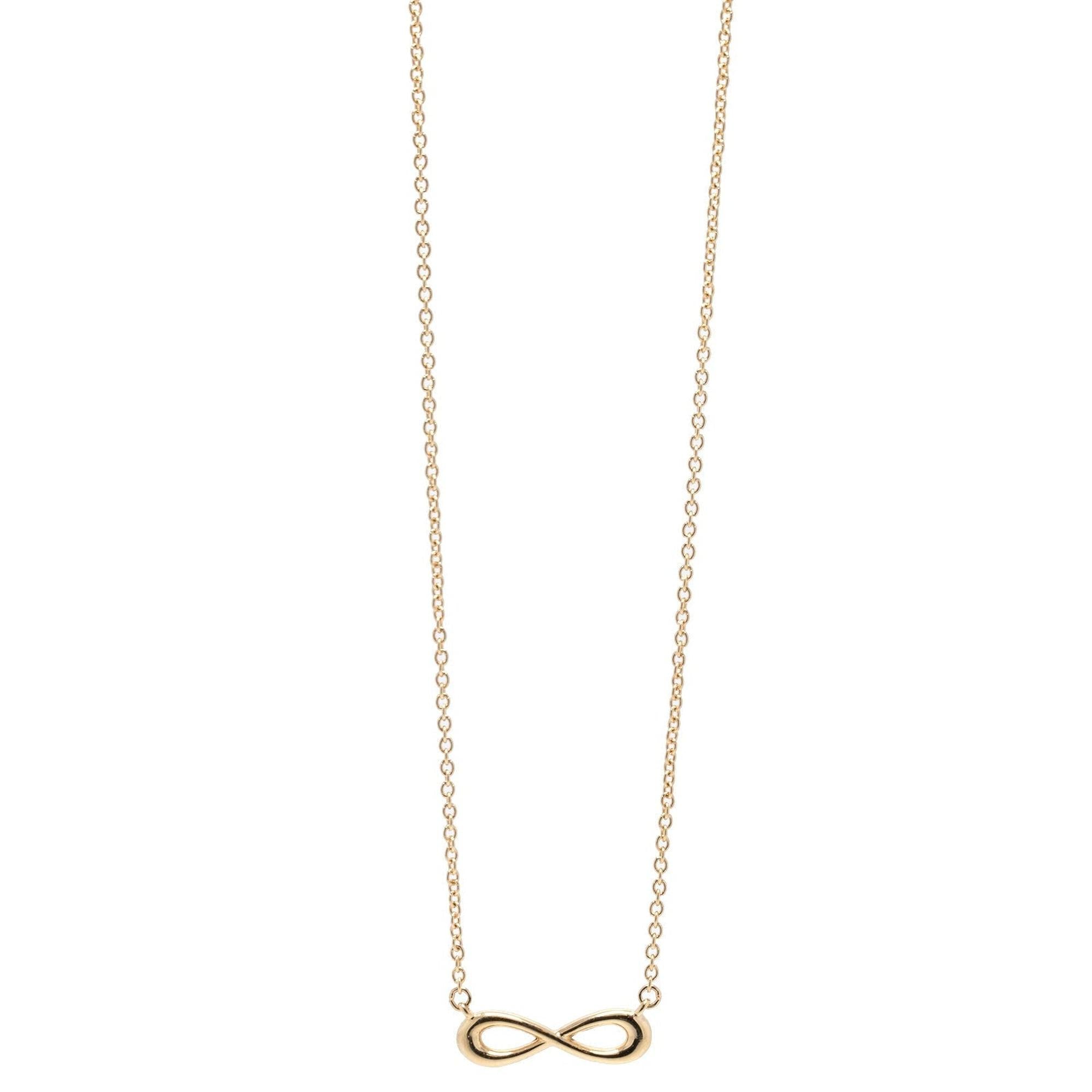 Tiffany & Co. 18k Gold Infinity Pendant Necklace