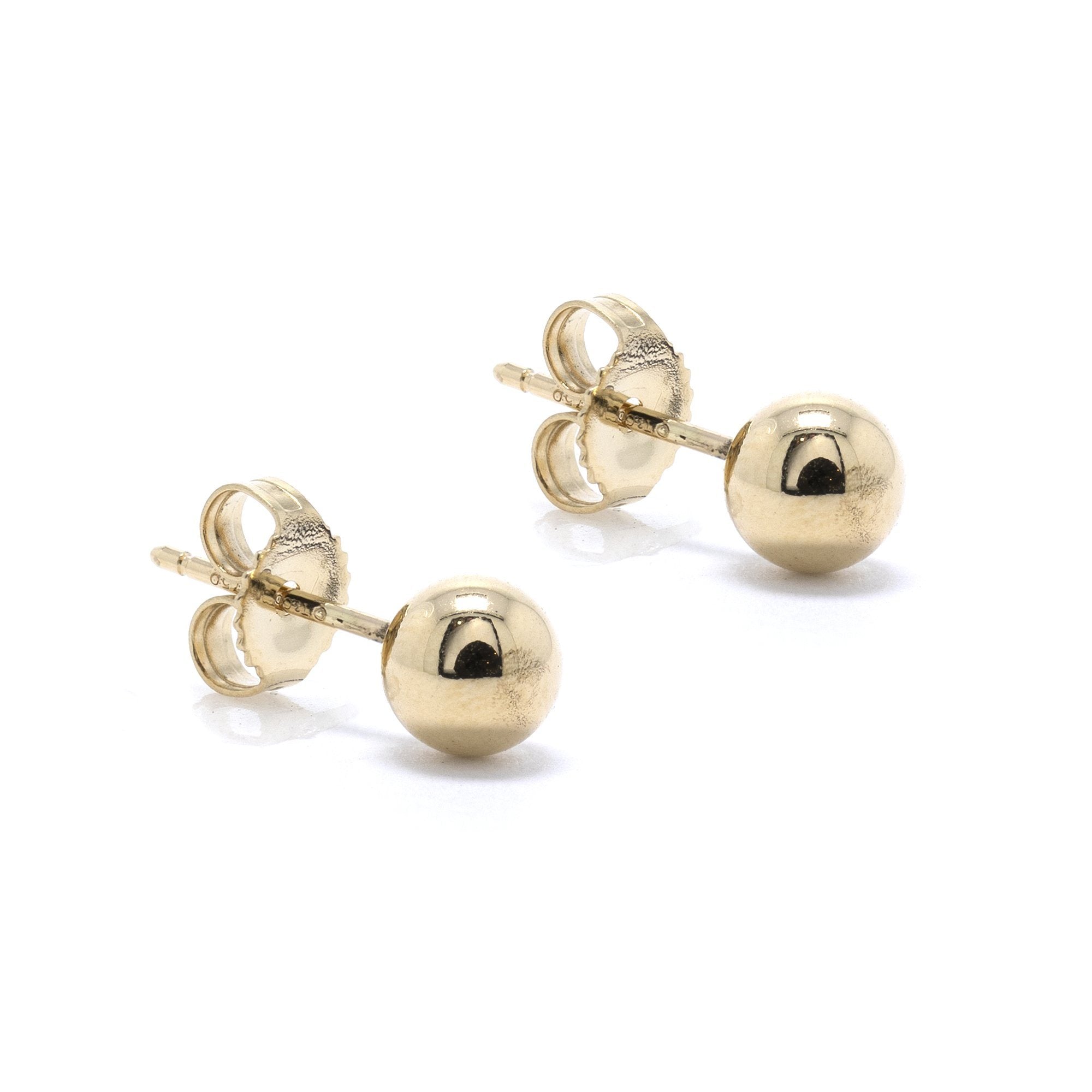 Tiffany & Co. 18k Gold Mini HardWear Ball Earrings