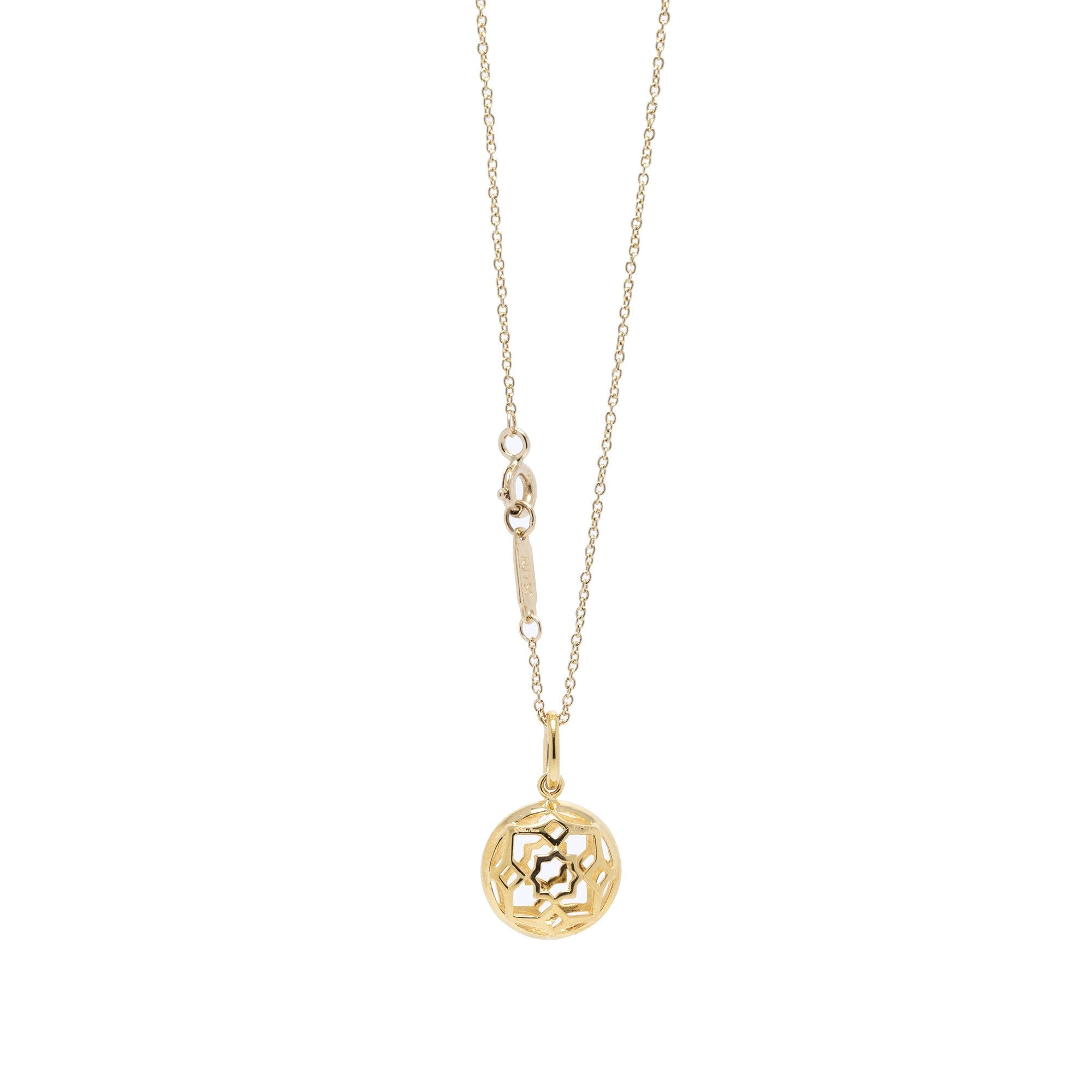 Tiffany & Co. 18k Gold Paloma Picasso Mini Zellige Pendant Necklace