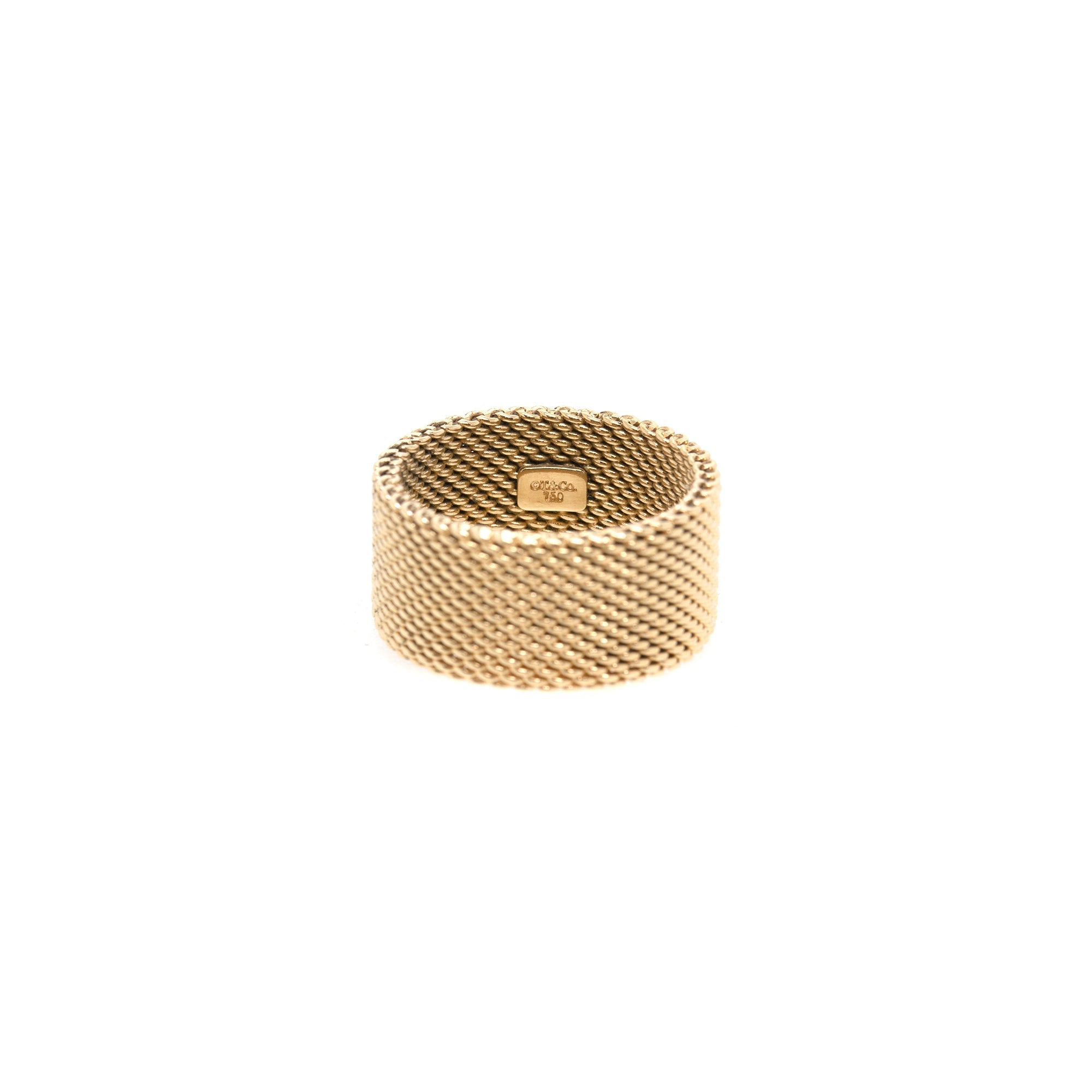 Tiffany & Co. 18k Gold Somerset Mesh Band Ring