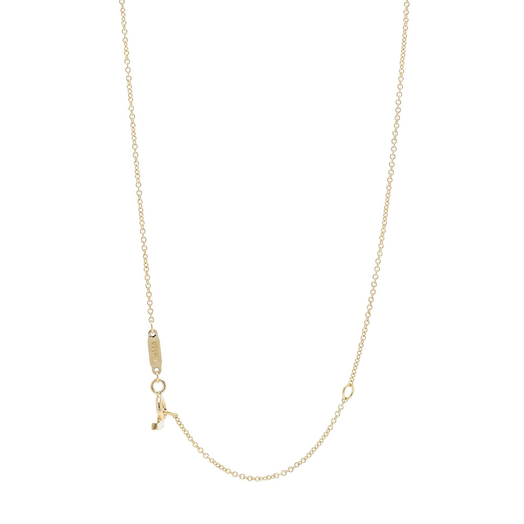 Tiffany & Co. 18k Gold T Smile Pendant Necklace, Small