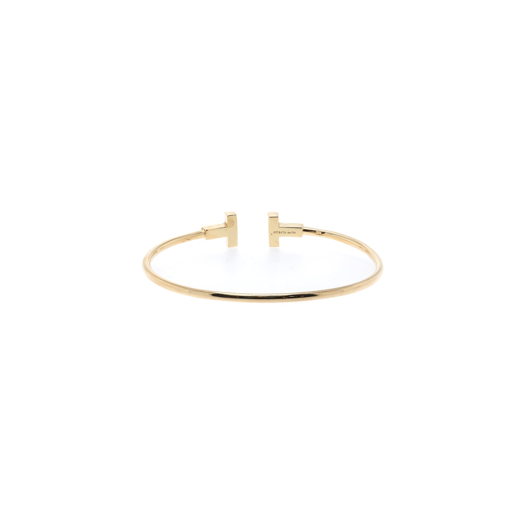 Tiffany & Co. 18k Gold T Wire Bracelet