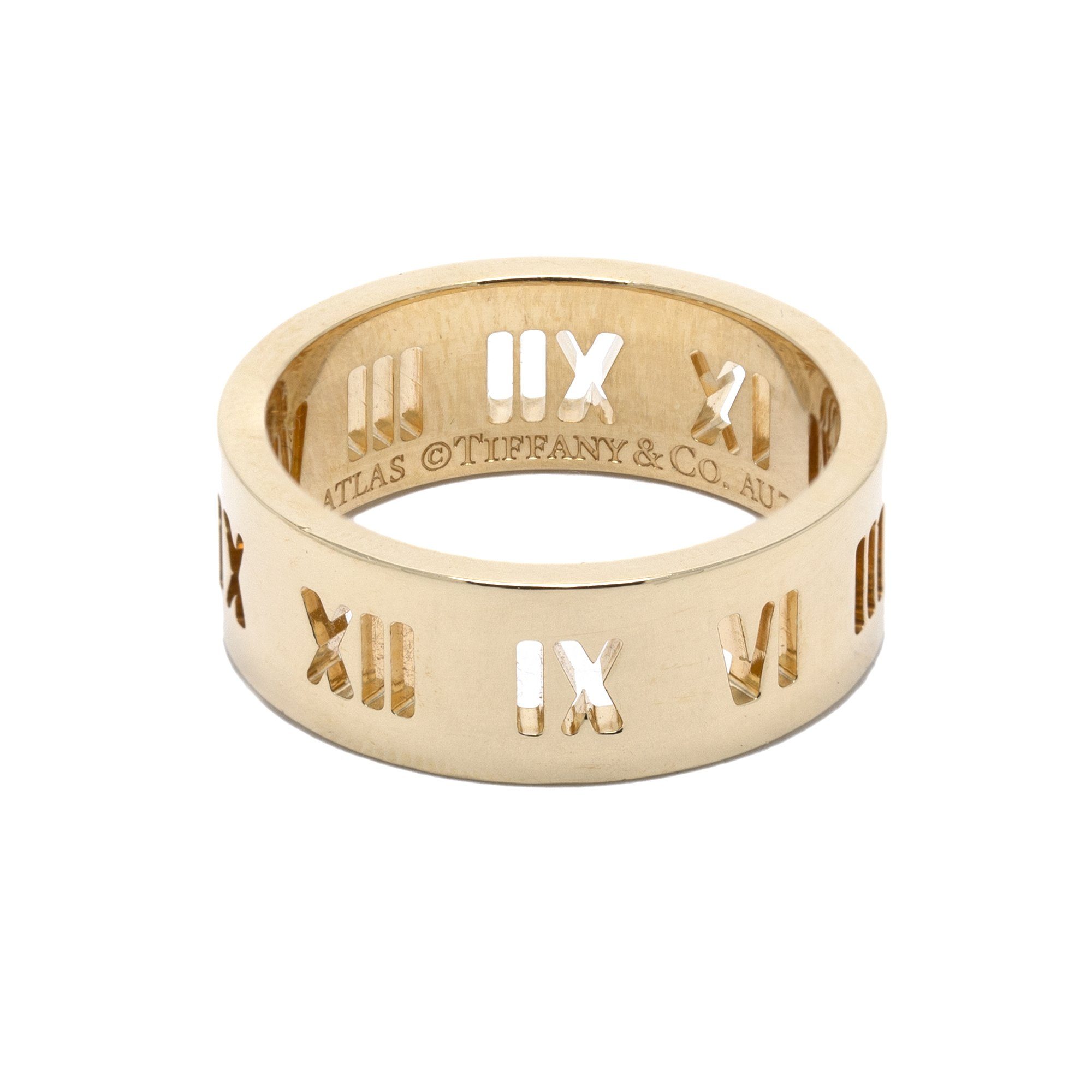 Tiffany & Co. 18k Gold Wide Atlas Pierced Ring