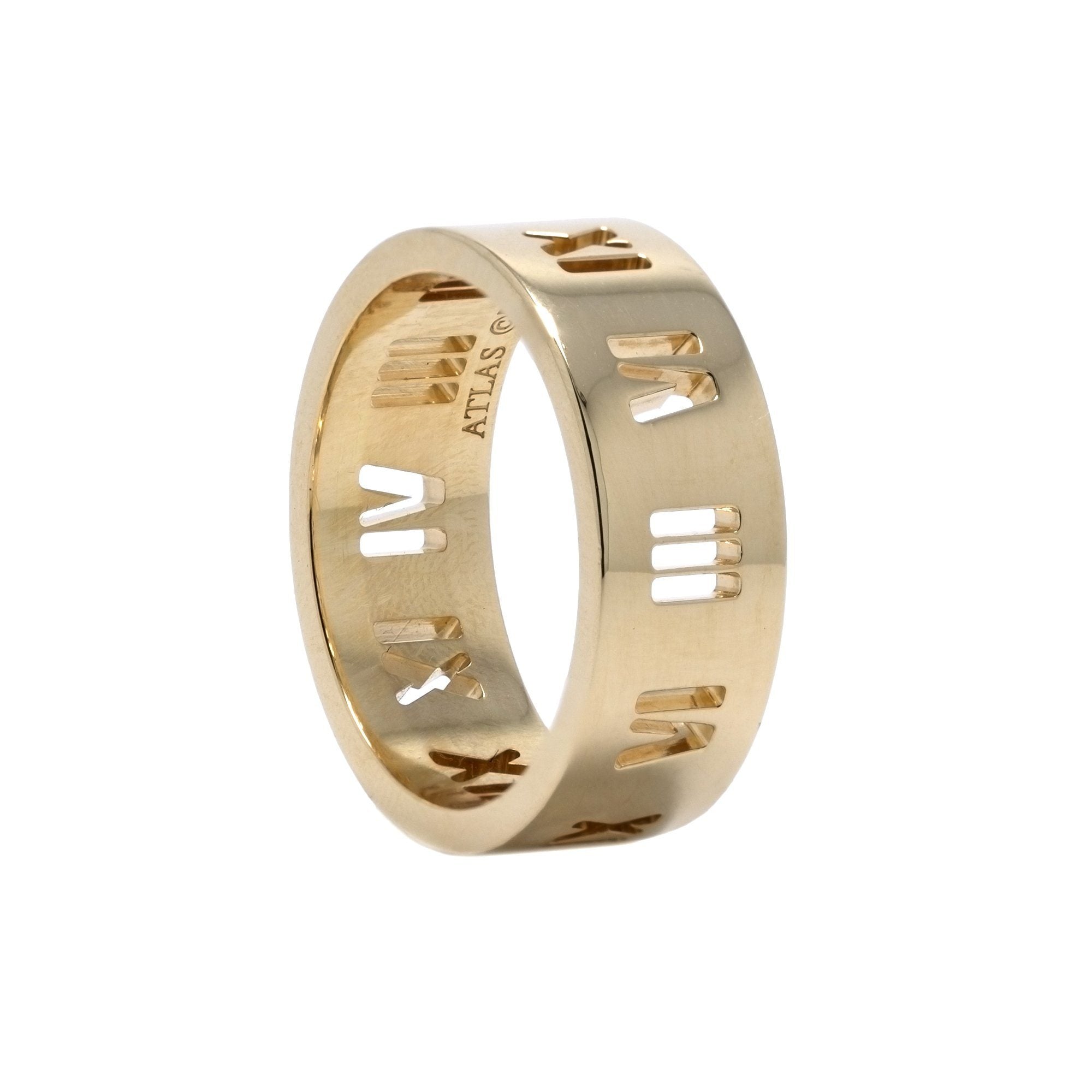 Tiffany & Co. 18k Gold Wide Atlas Pierced Ring
