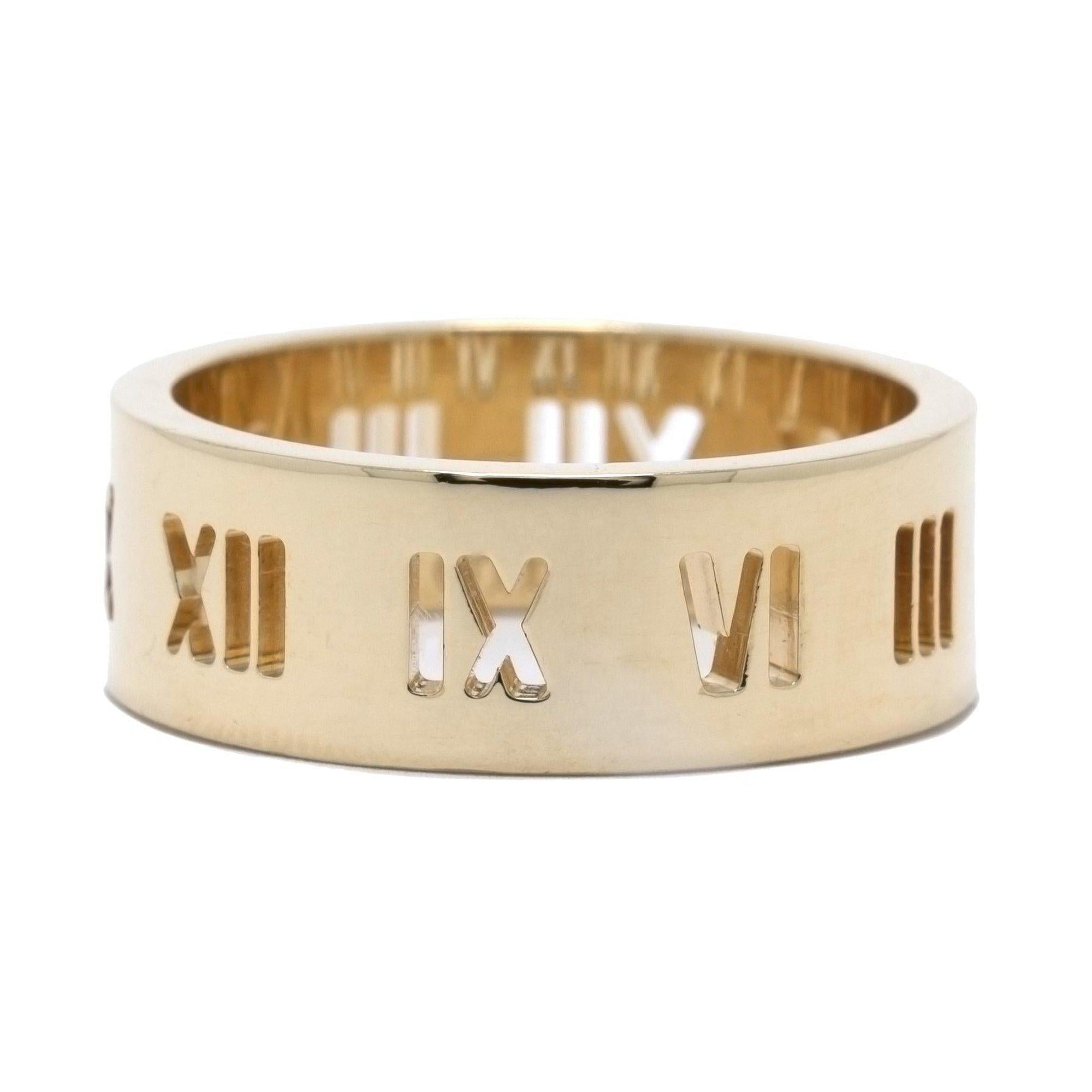 Tiffany & Co. 18k Gold Wide Atlas Pierced Ring