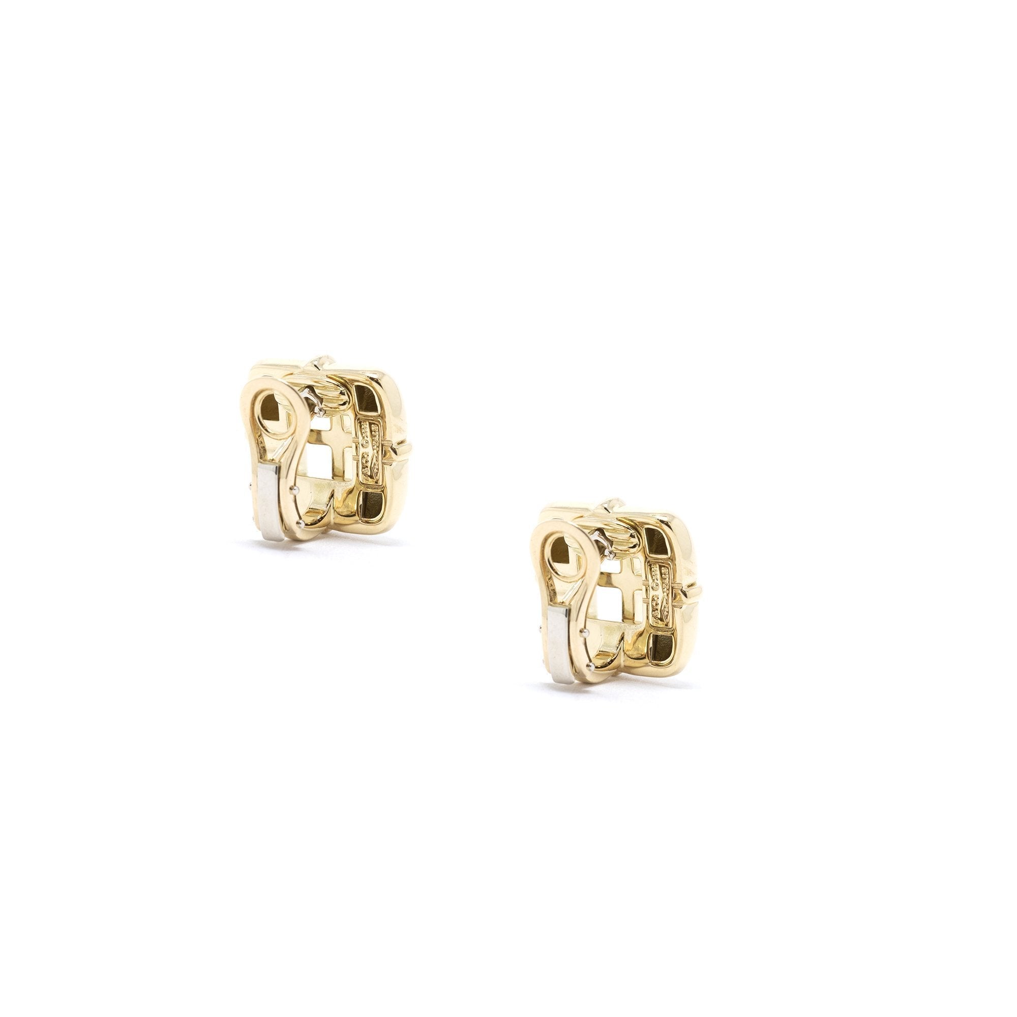 Tiffany & Co. 18k Gold Window Ear Clips