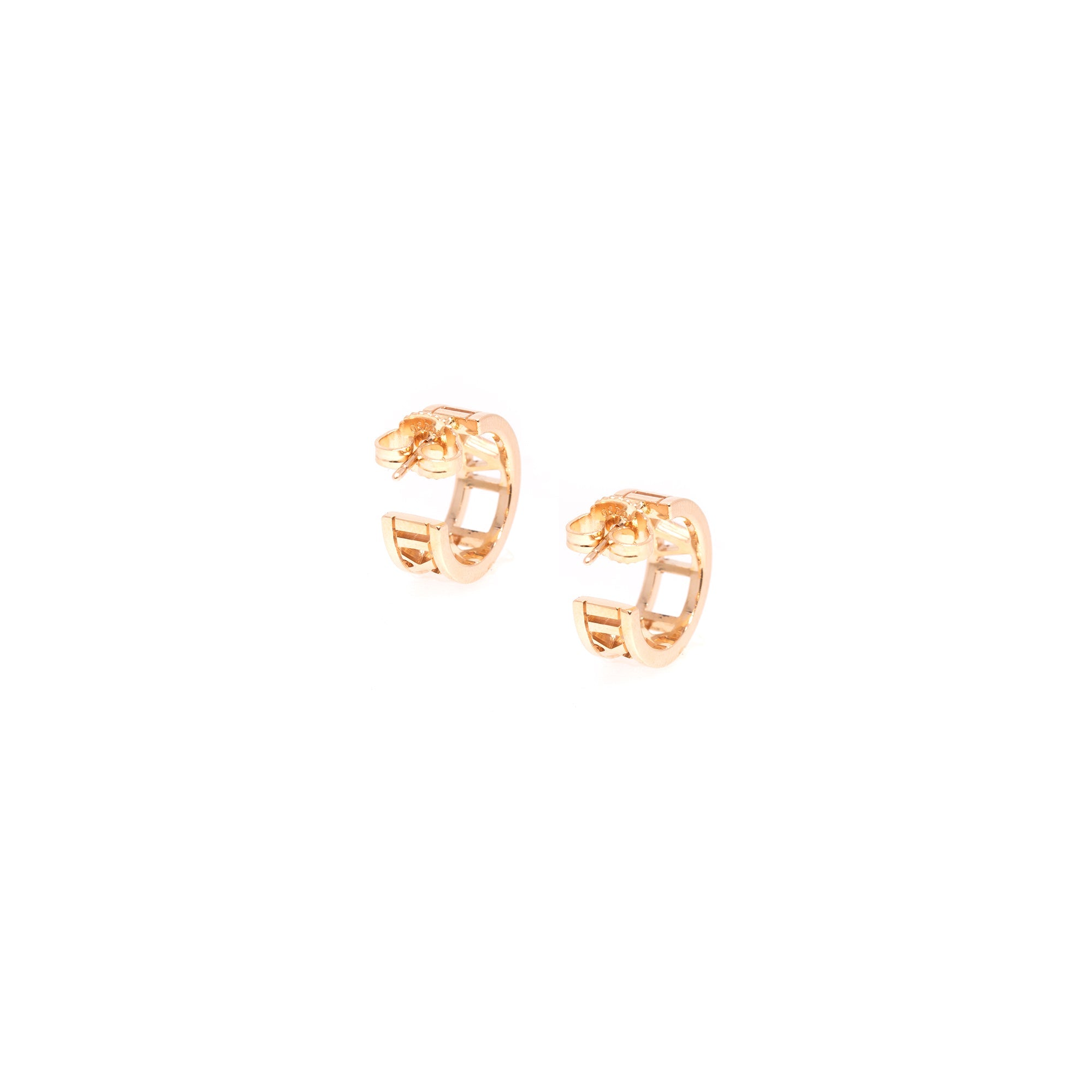Tiffany & Co. 18k Rose Gold Atlas Mini Hoop Earrings