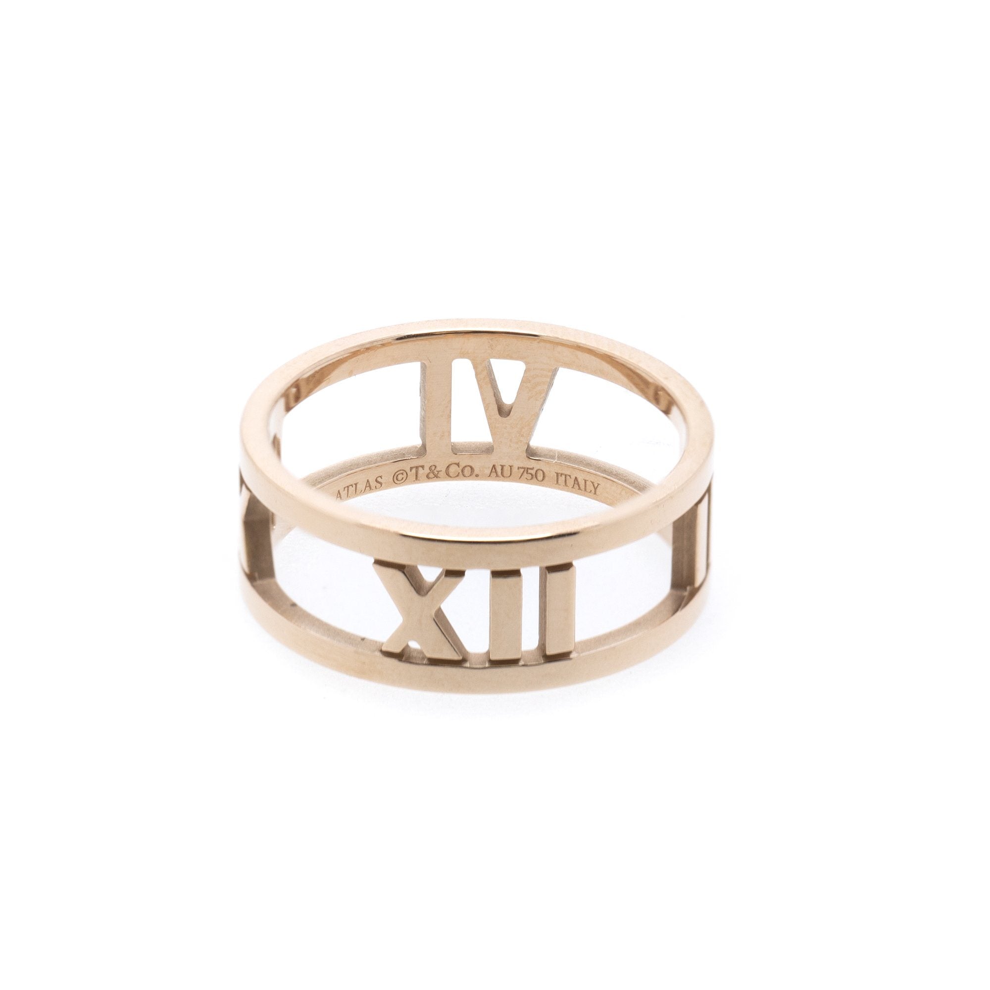 Tiffany & Co. 18k Rose Gold Atlas Open Ring