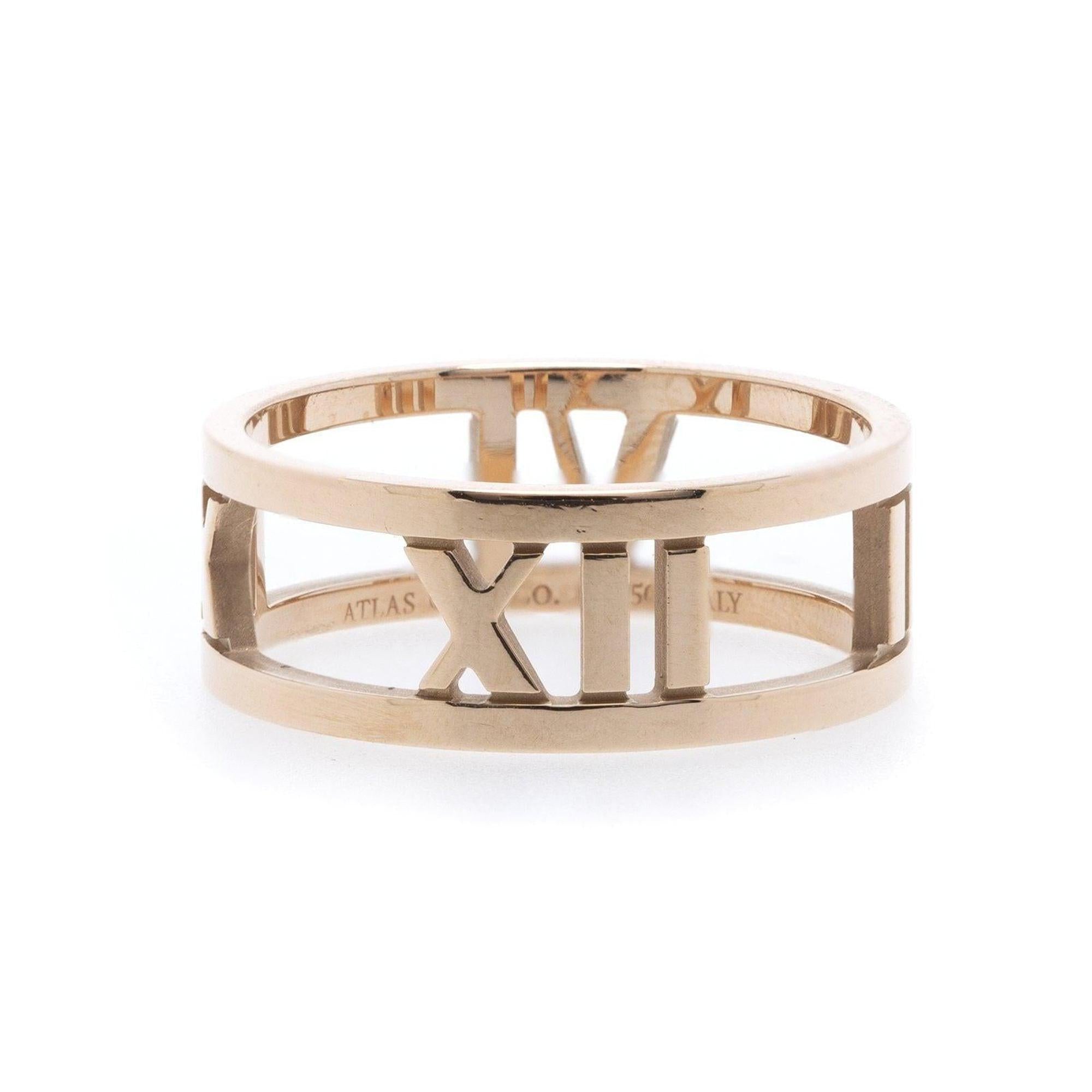 Tiffany & Co. 18k Rose Gold Atlas Open Ring