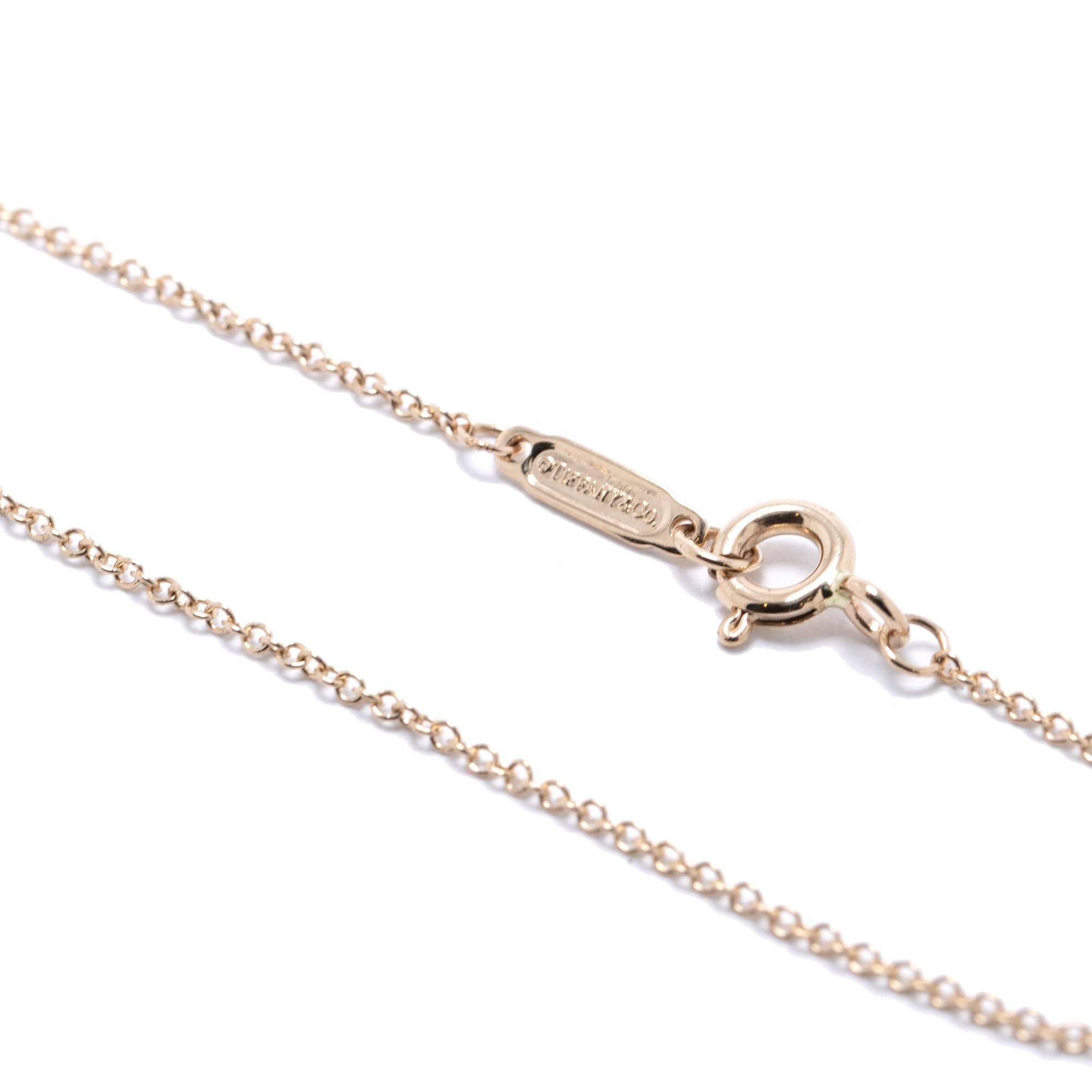 Tiffany & Co. 18k Rose Gold Diamond Heart Bracelet