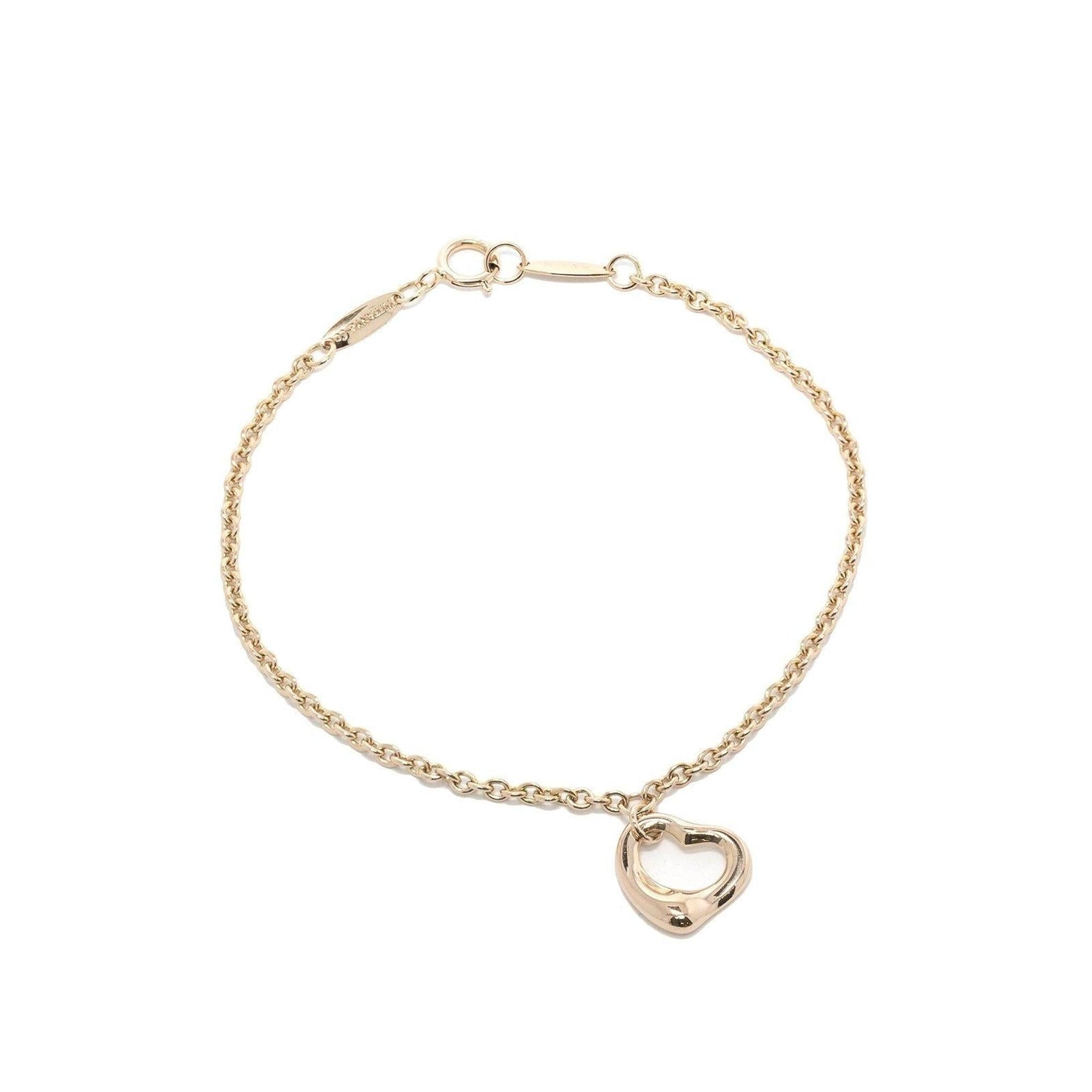 Tiffany & Co. 18k Rose Gold Elsa Peretti Open Heart Bracelet
