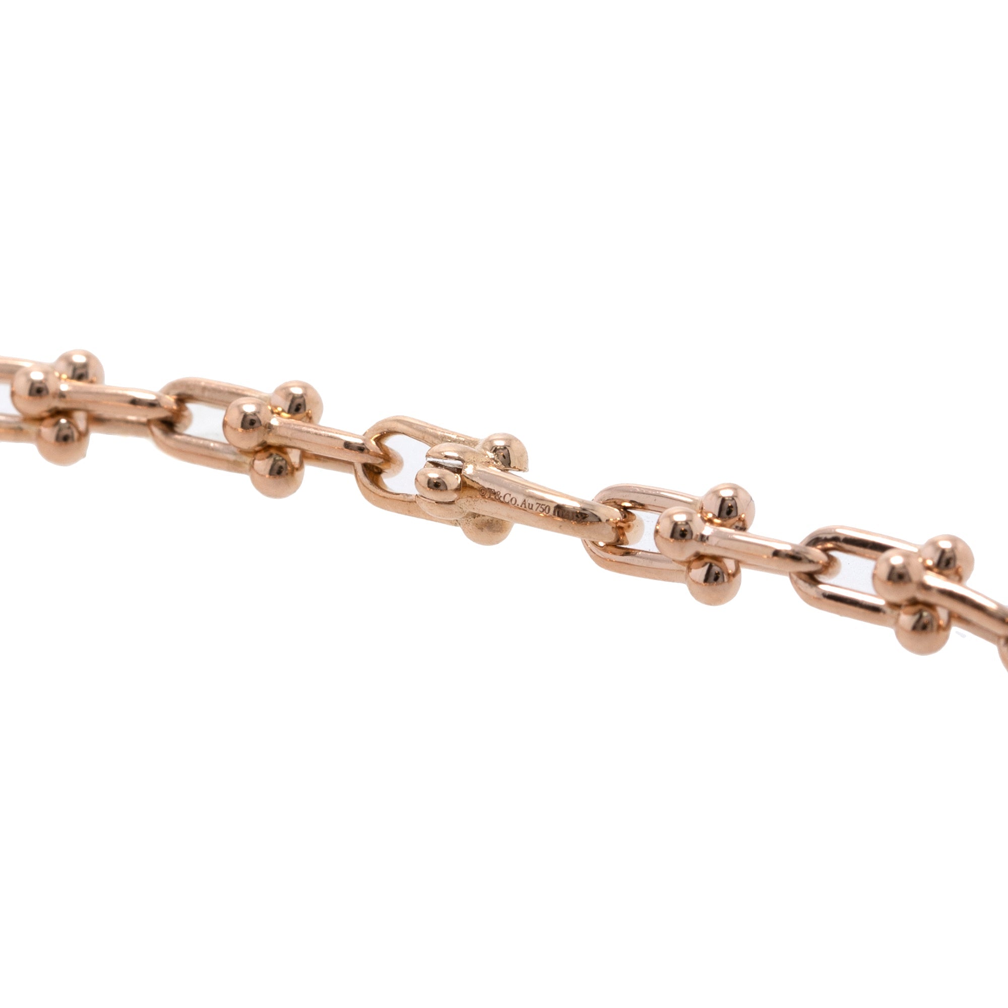 Tiffany & Co. 18k Rose Gold HardWear Micro Link Bracelet