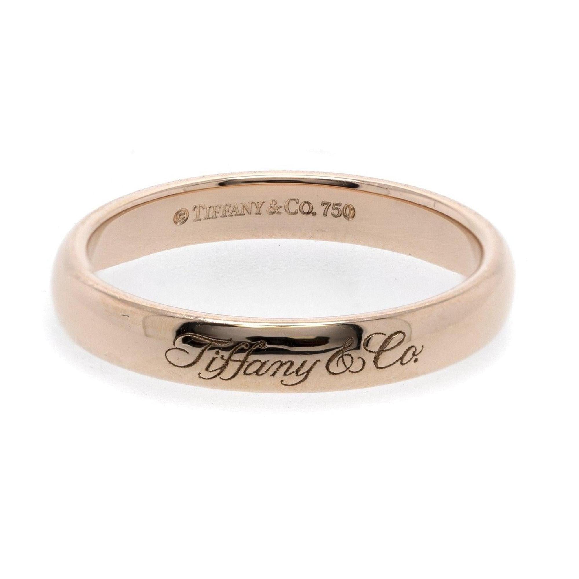 Tiffany & Co. 18k Rose Gold Notes Ring