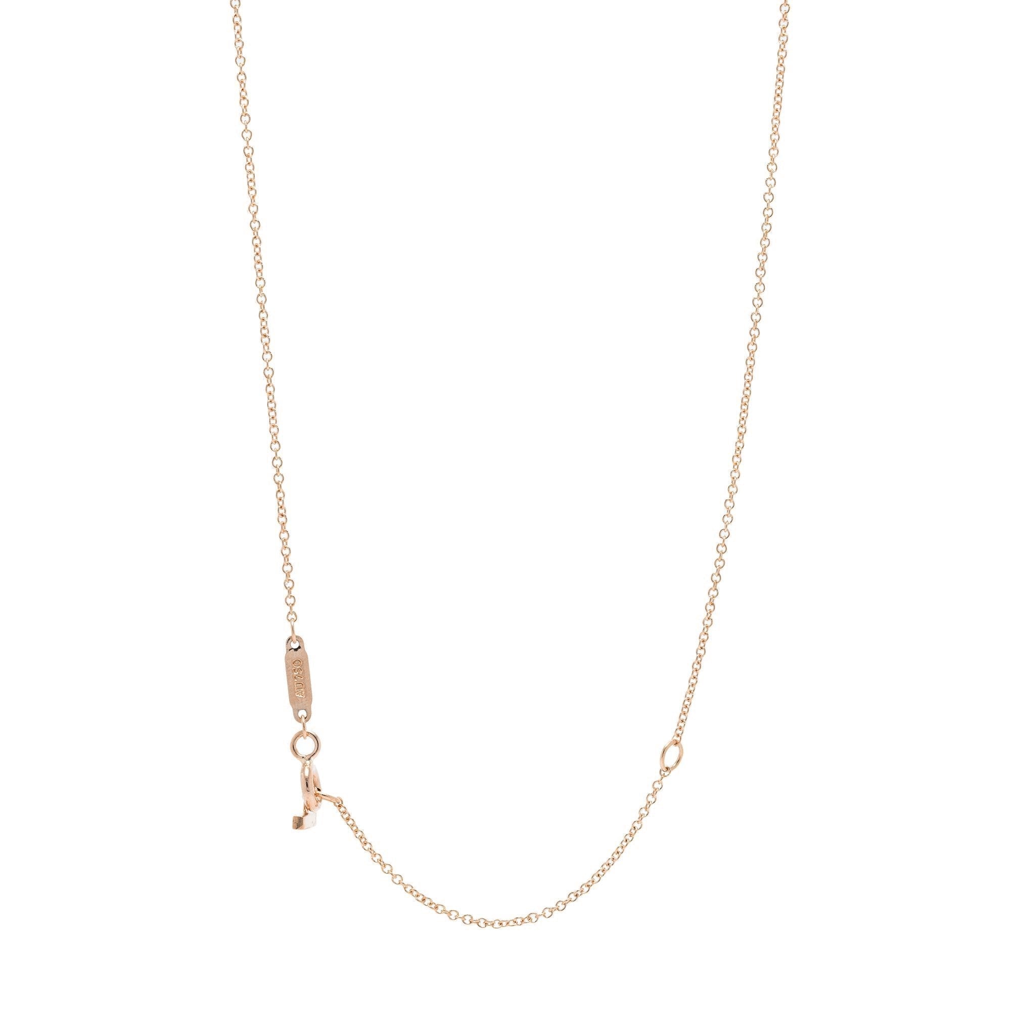 Tiffany & Co. 18k Rose Gold T Smile Pendant Necklace, Small