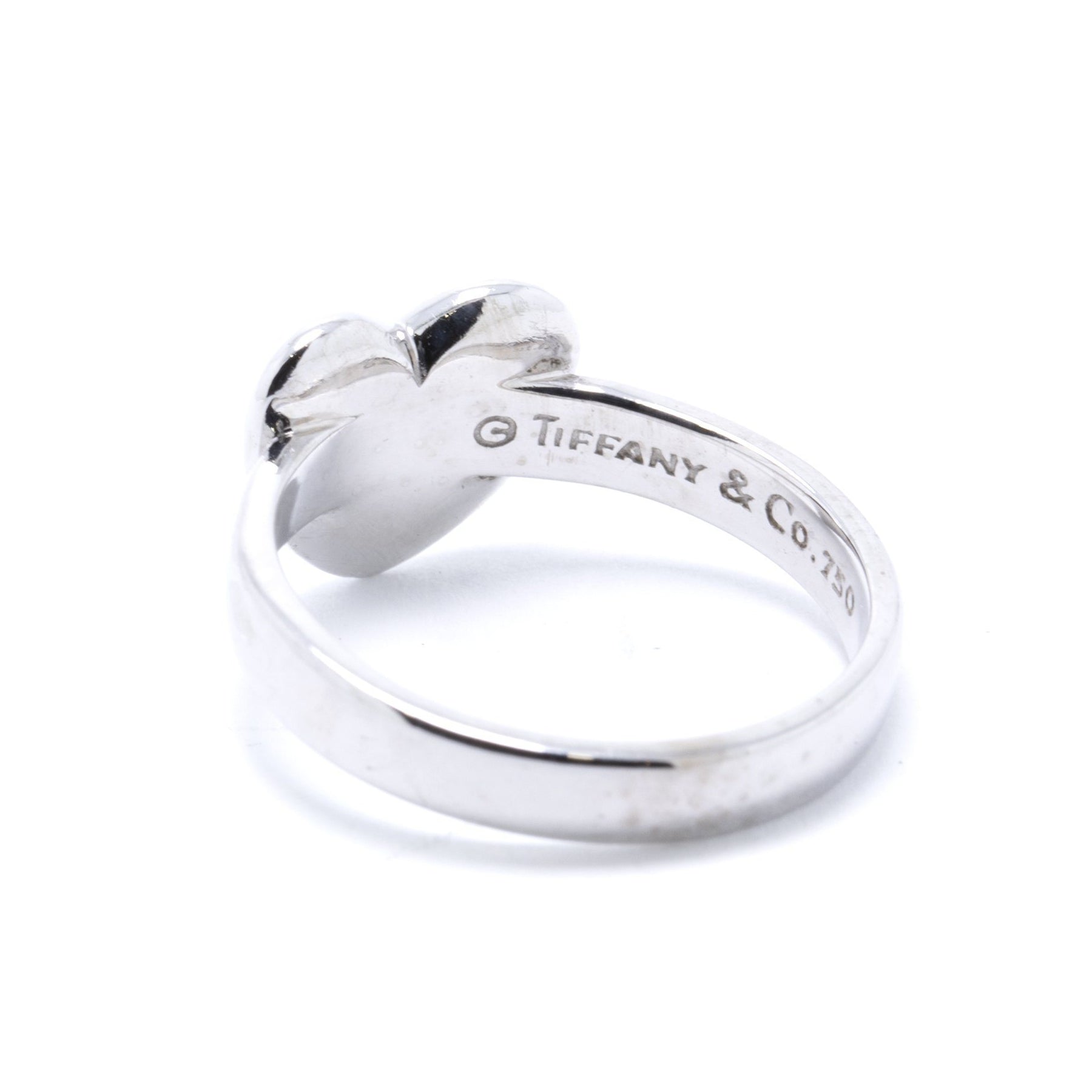 Tiffany & Co. 18k White Gold Diamond Etoile Heart Ring