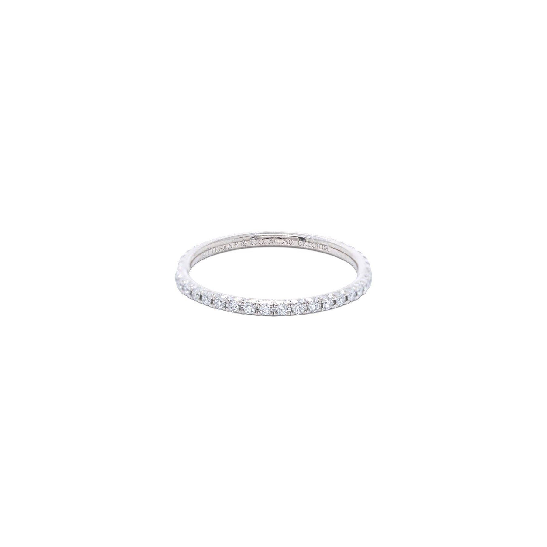 Tiffany & Co. 18k White Gold Metro Diamond Eternity Ring