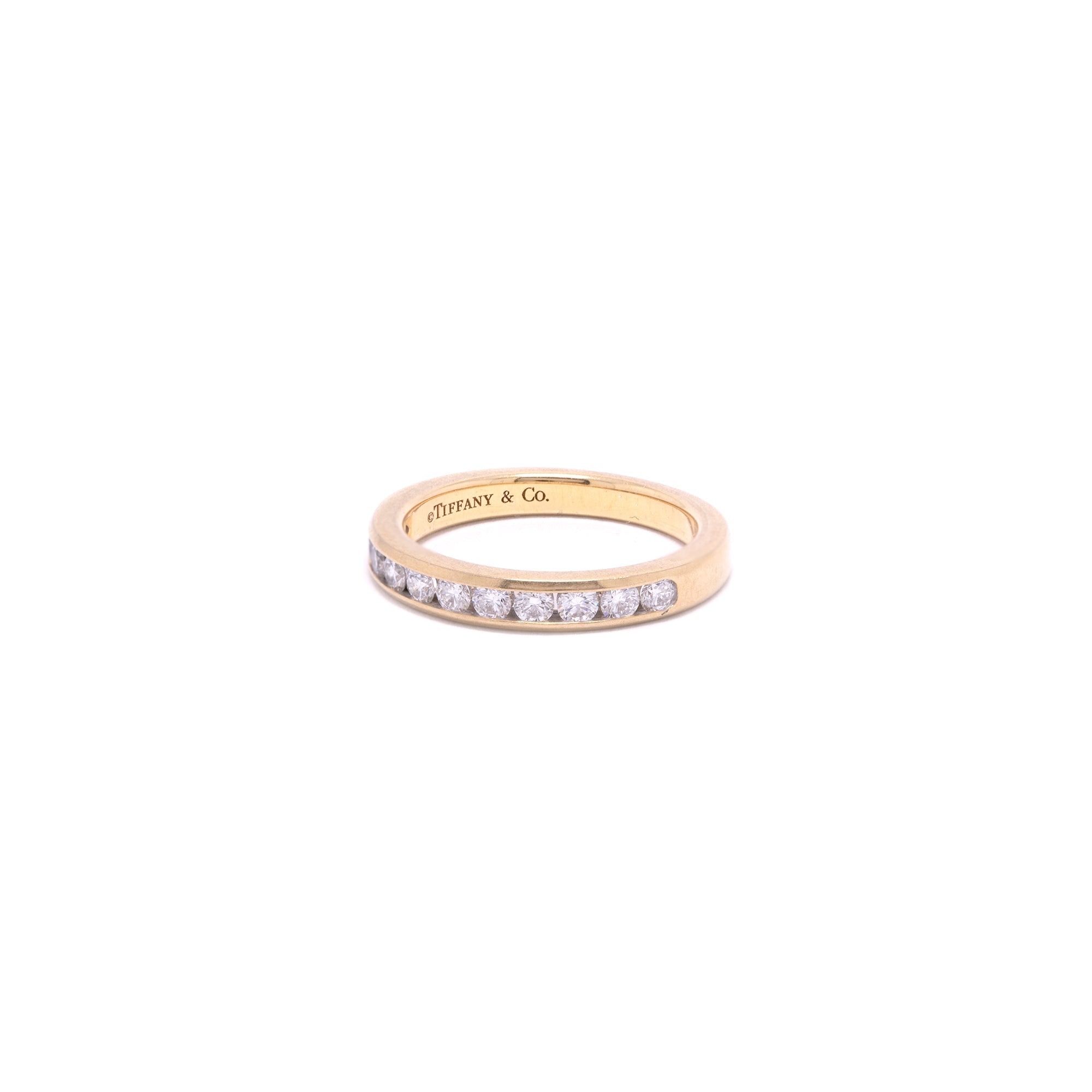 Tiffany & Co. 18k Yellow Gold Diamond Wedding Band Ring