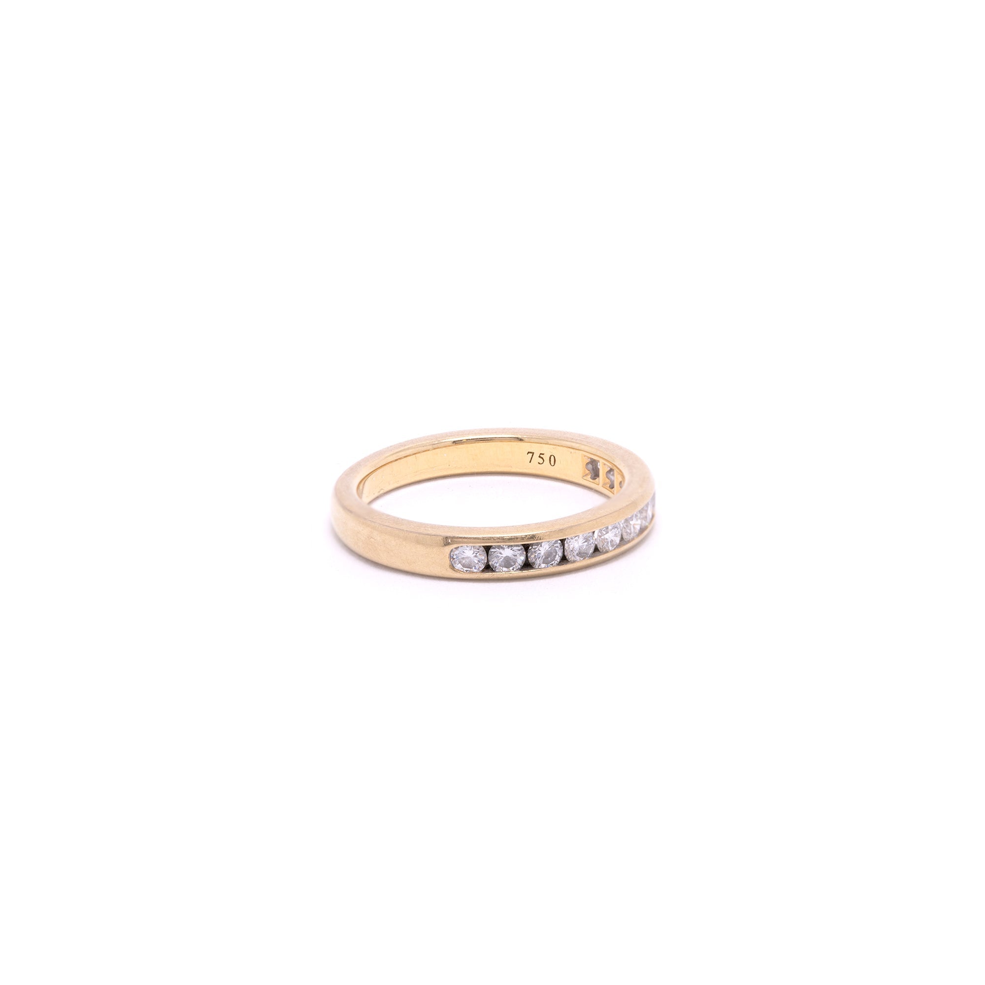 Tiffany & Co. 18k Yellow Gold Diamond Wedding Band Ring