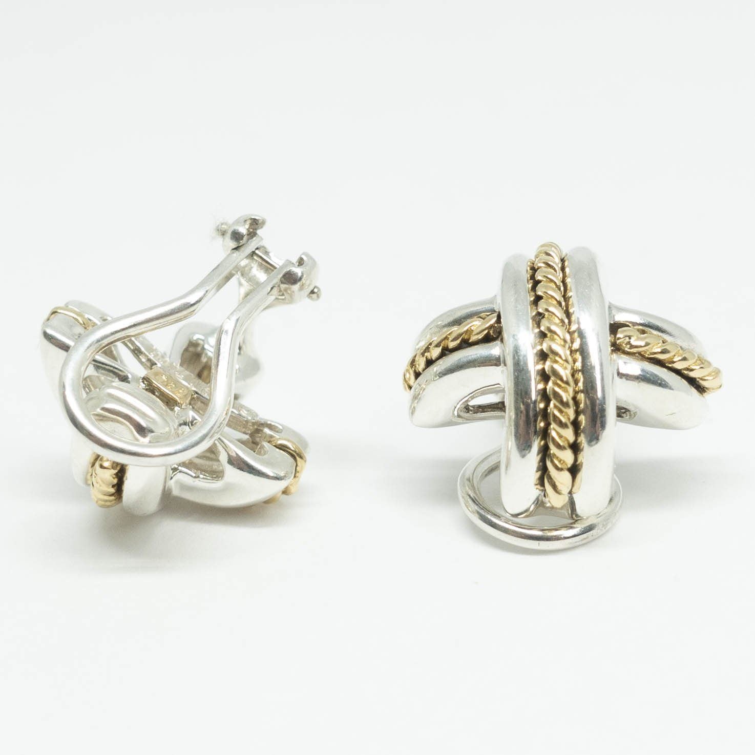 Tiffany & Co. 2-Tone X Earclip Earrings
