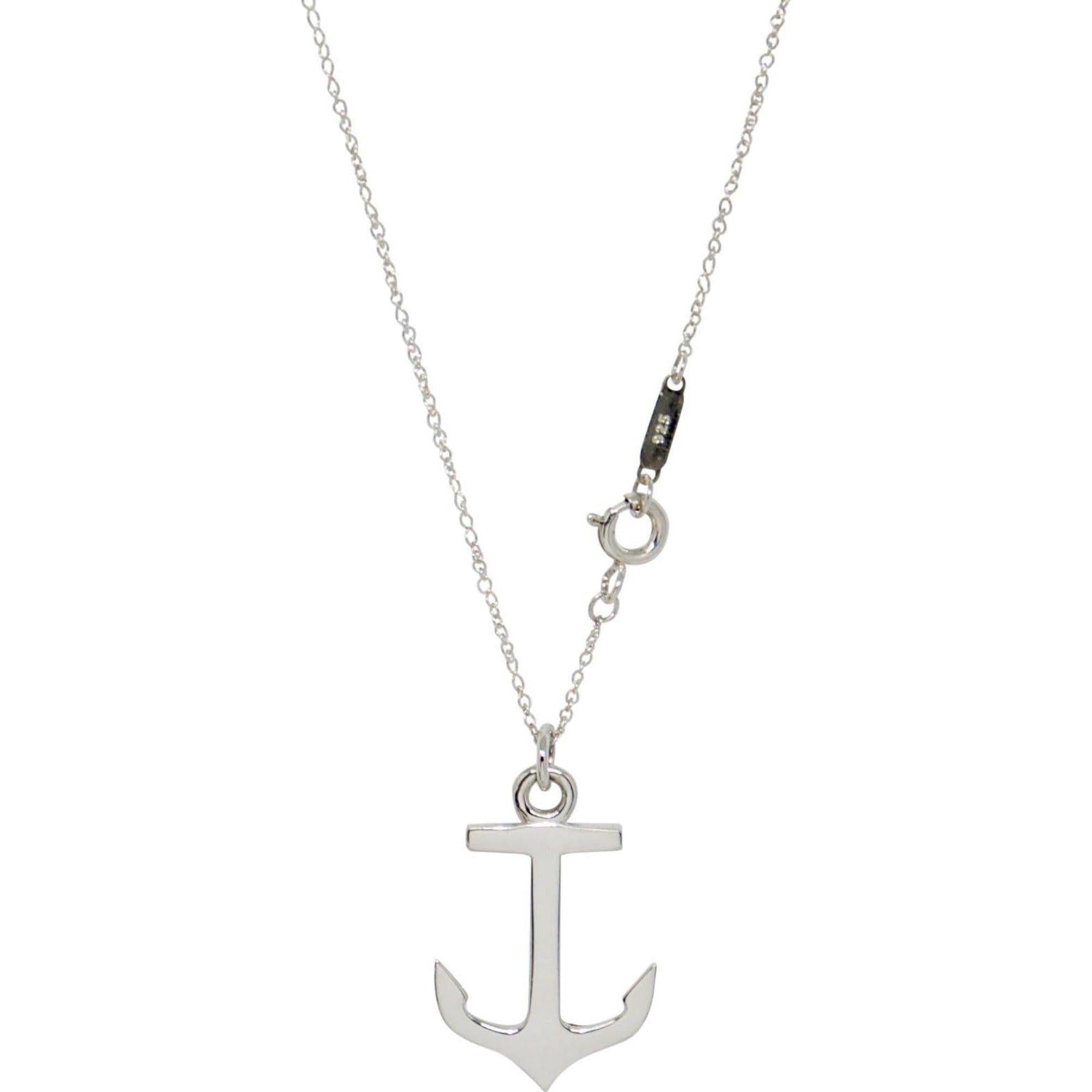 Tiffany & Co. Anchor Pendant Necklace