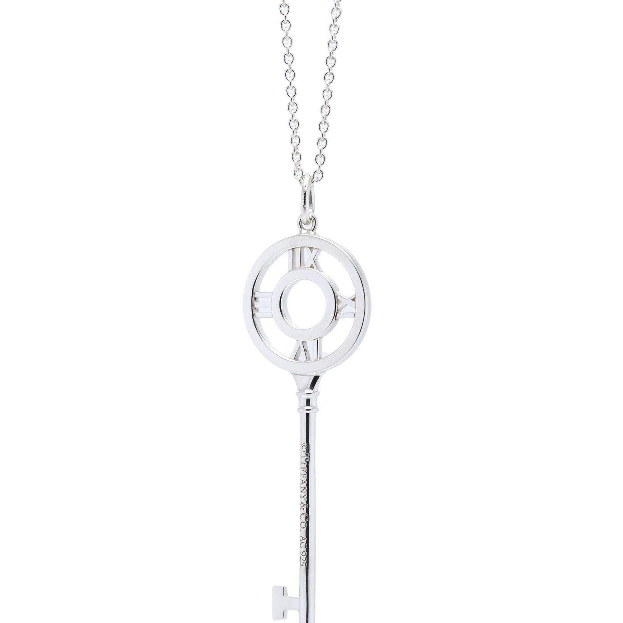 Tiffany & Co. Atlas Key Pendant Necklace