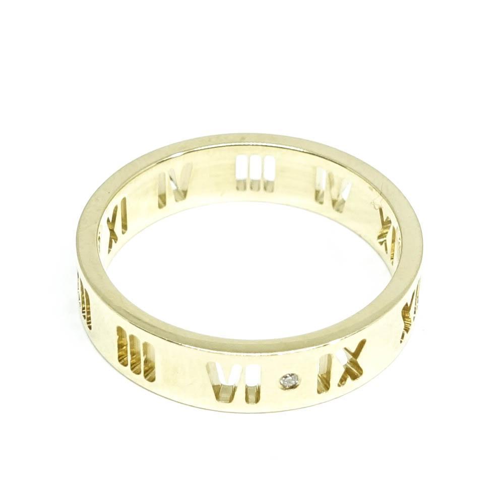 Tiffany & Co. Atlas Pierced Ring with Diamonds