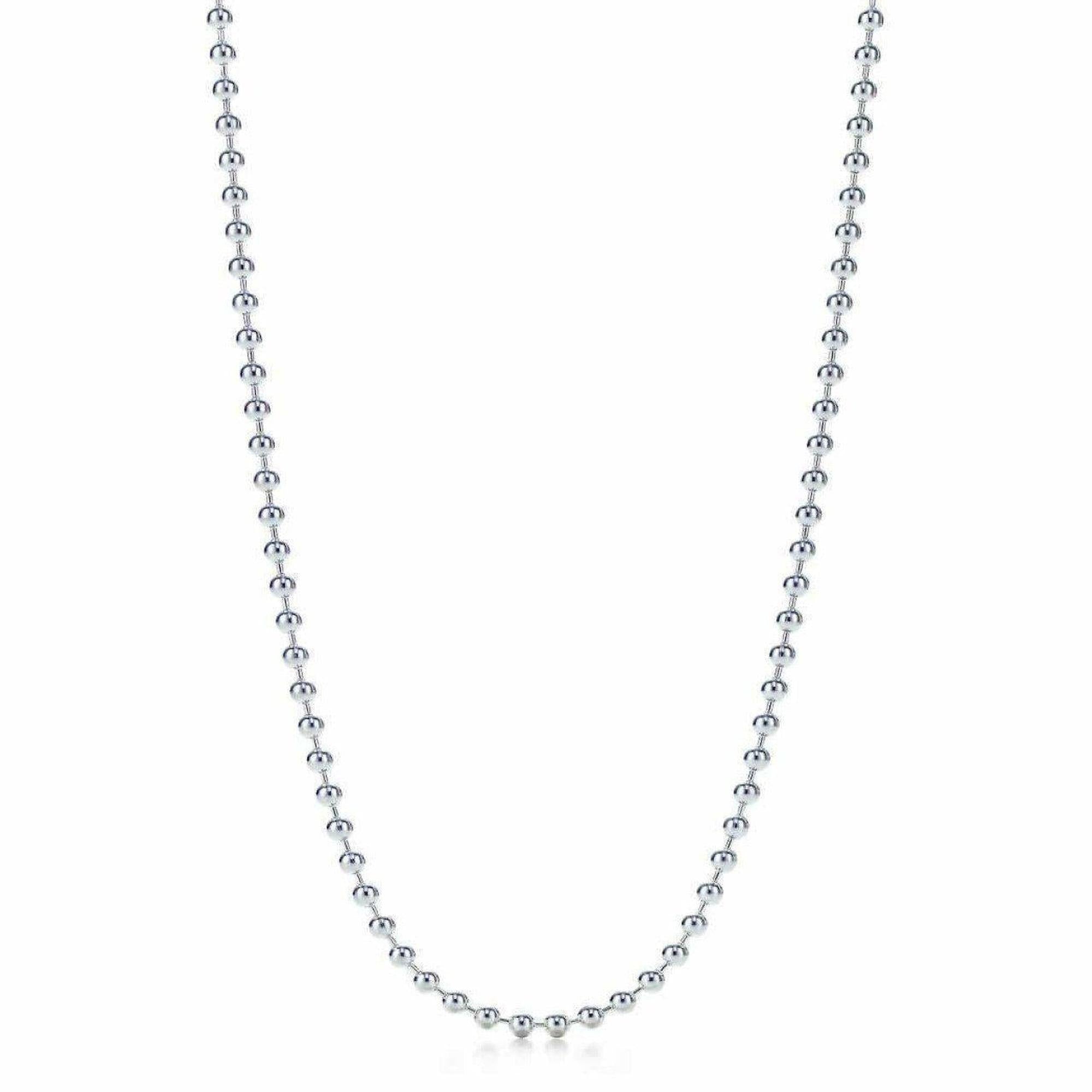 Tiffany & Co. Bead Chain Necklace in Sterling Silver