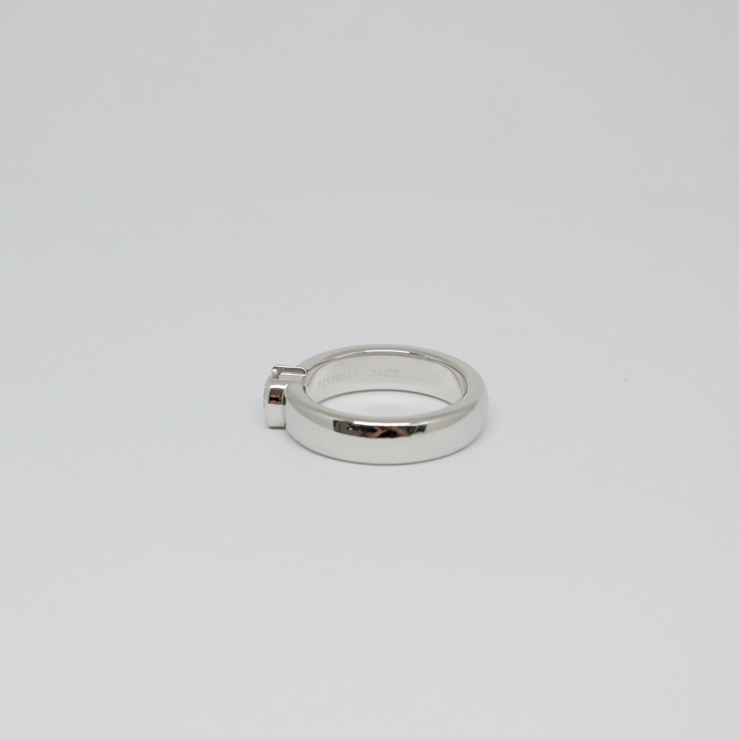 Tiffany & Co. Bezel Set Diamond Solitaire Ring