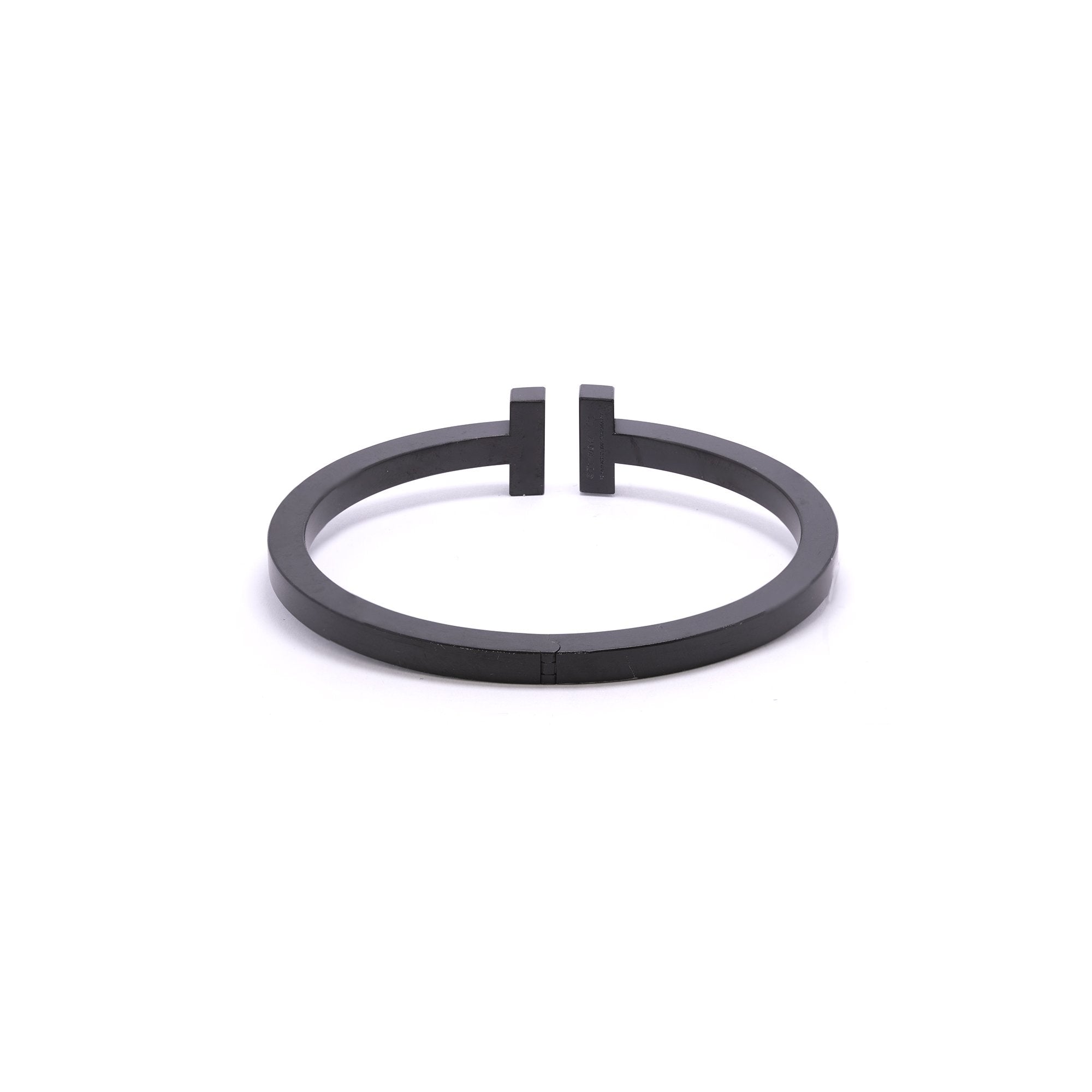 Tiffany & Co. Black-Coated Steel T Square Bracelet